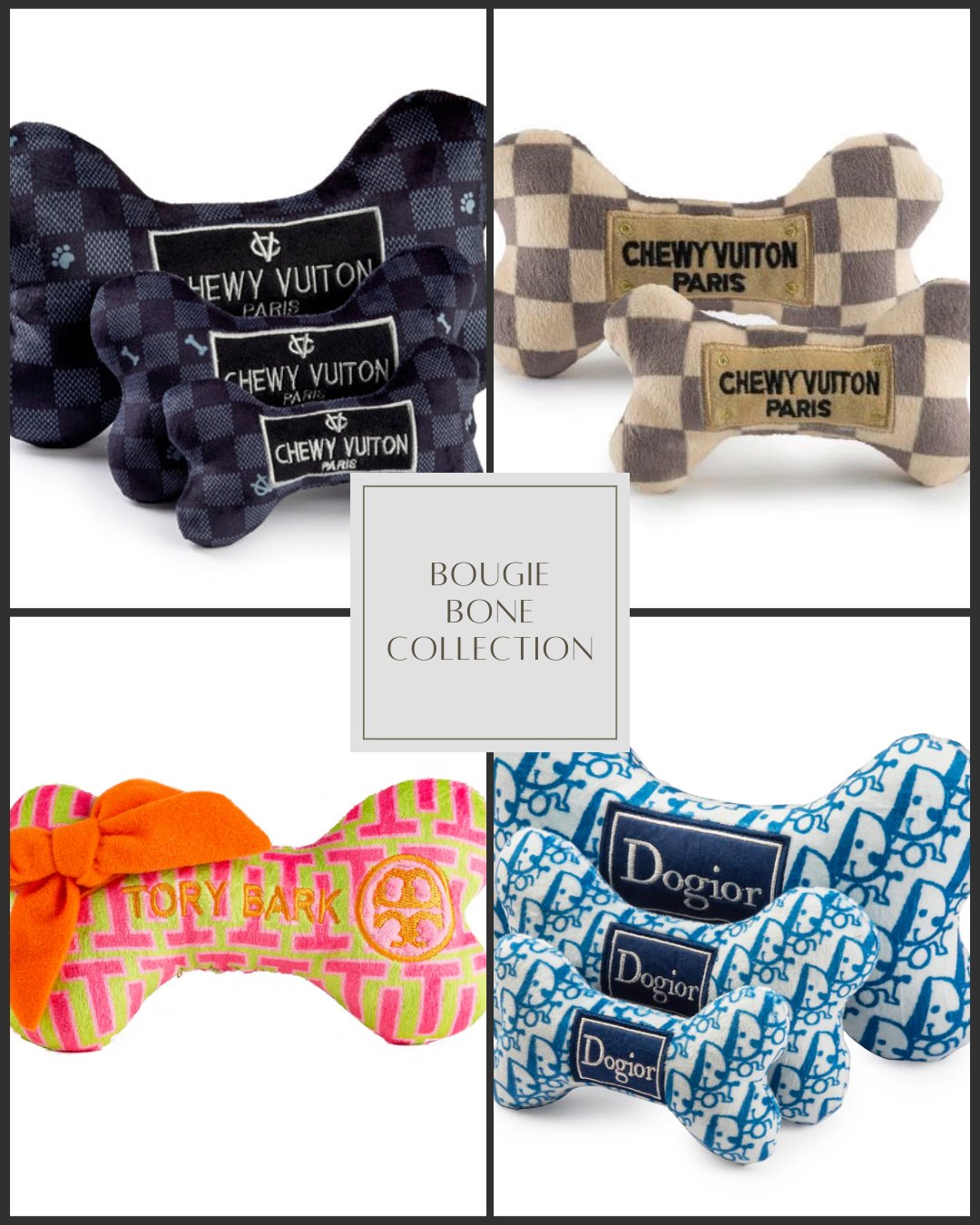 Bougie Plush Bones - The Bougie Pet Boutique