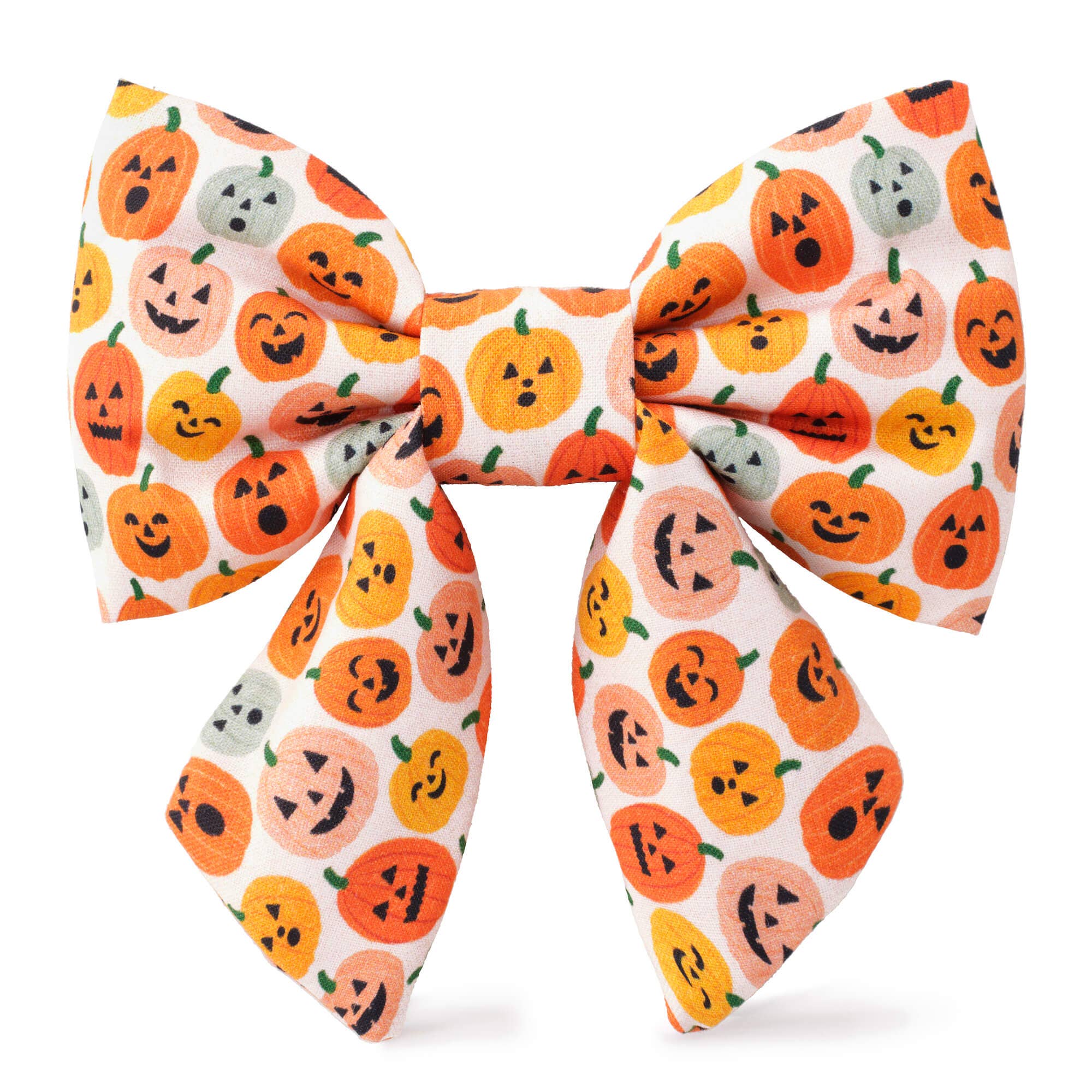 Jack-o'-Lanterns Halloween Lady Dog Bow