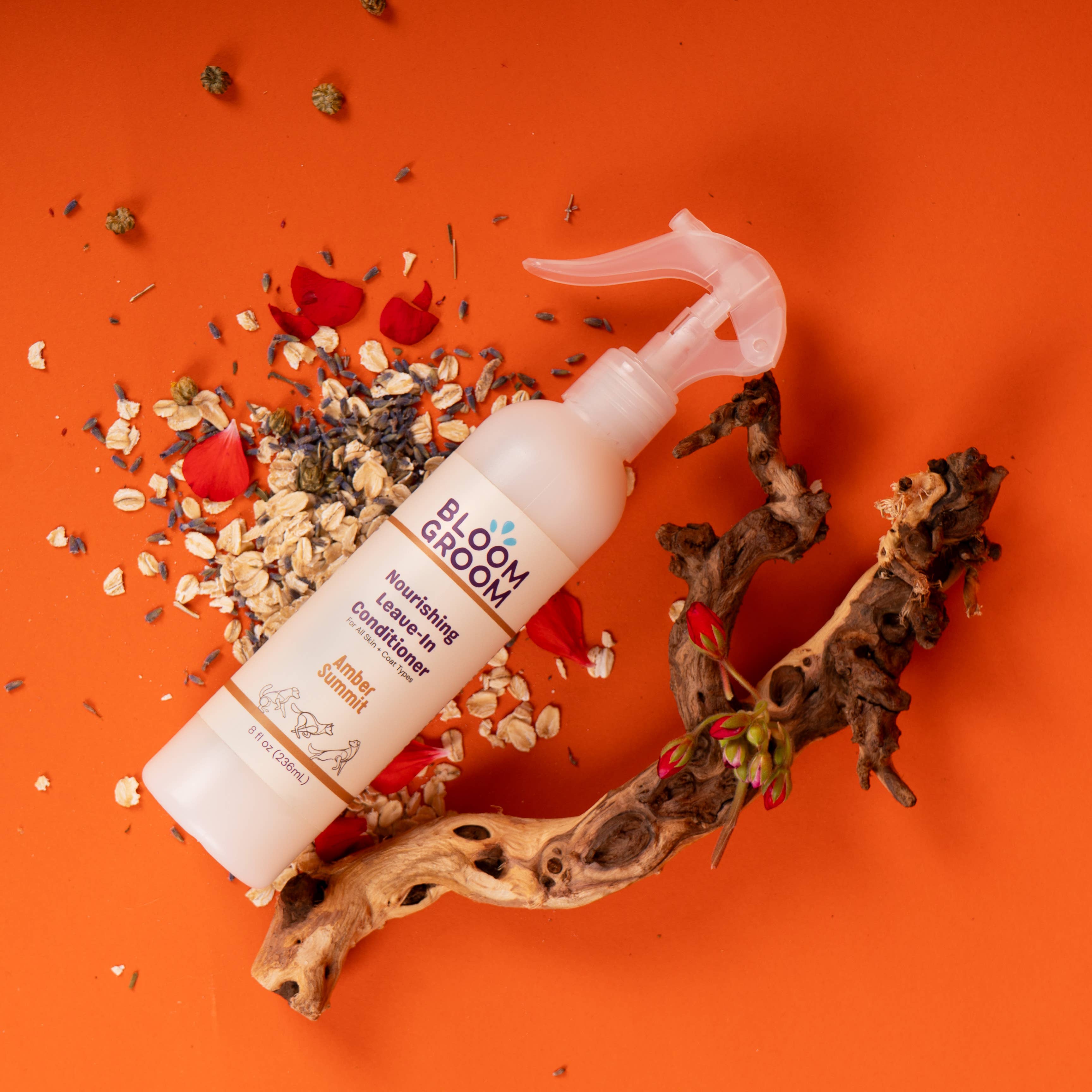 Leave-In Conditioner Spray For Dogs, Amber Summit Bloom Groom