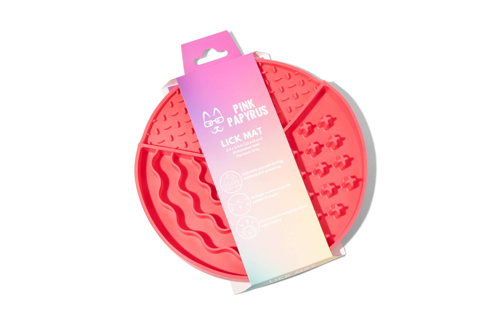 Pink Dog Lick Mat | Pet Food Mat | Dog Feeder