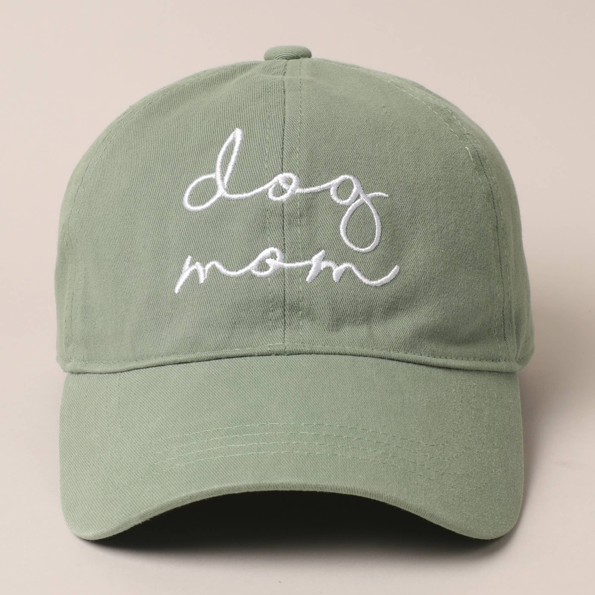 Dog Mom Lettering Embroidery Baseball Cap Fashion City