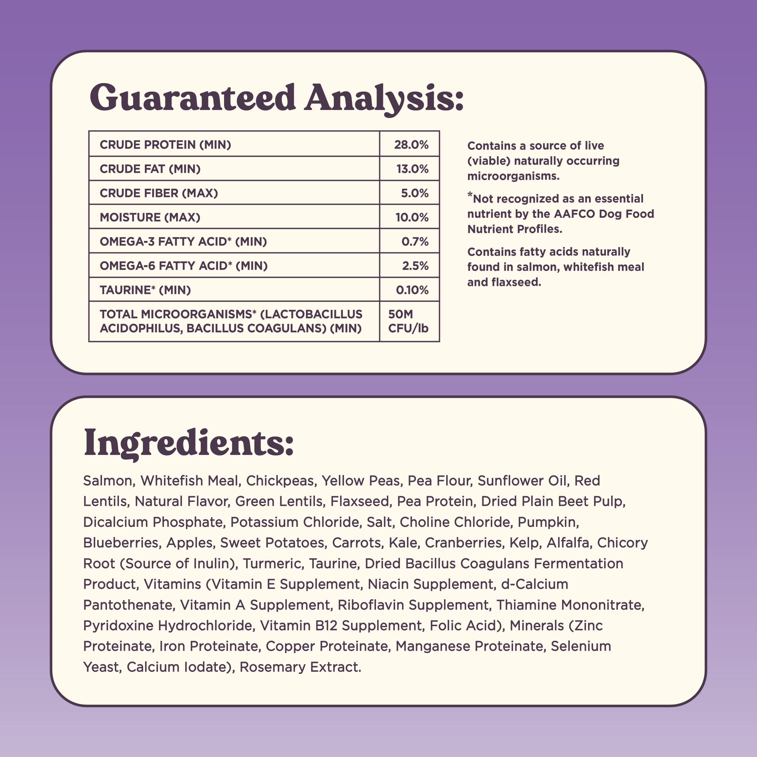 Vibrant Wild-Caught Salmon Dog Food (Poultry-Free) 4lb