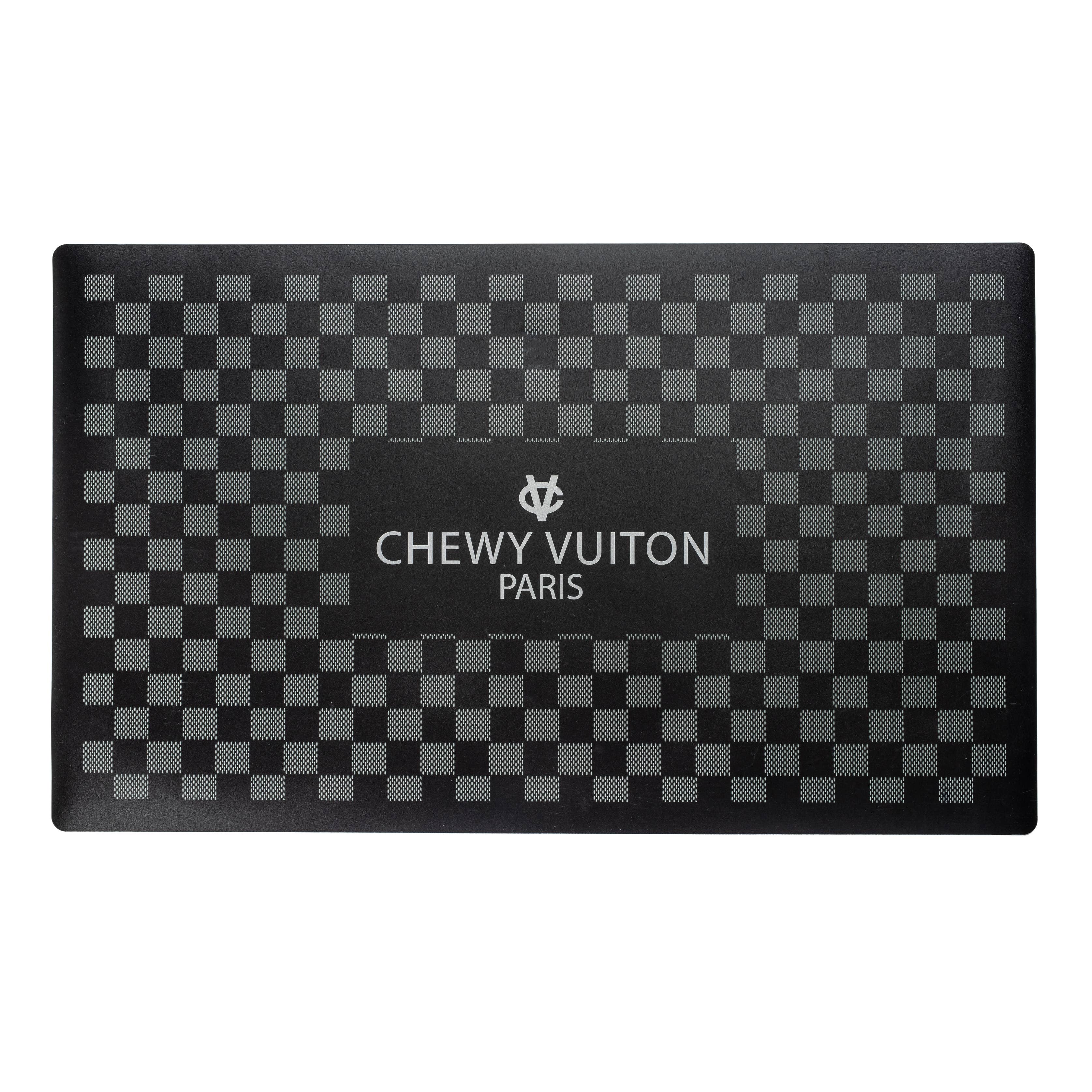Black Checker Chewy Vuiton Placemat Haute Diggity Dog