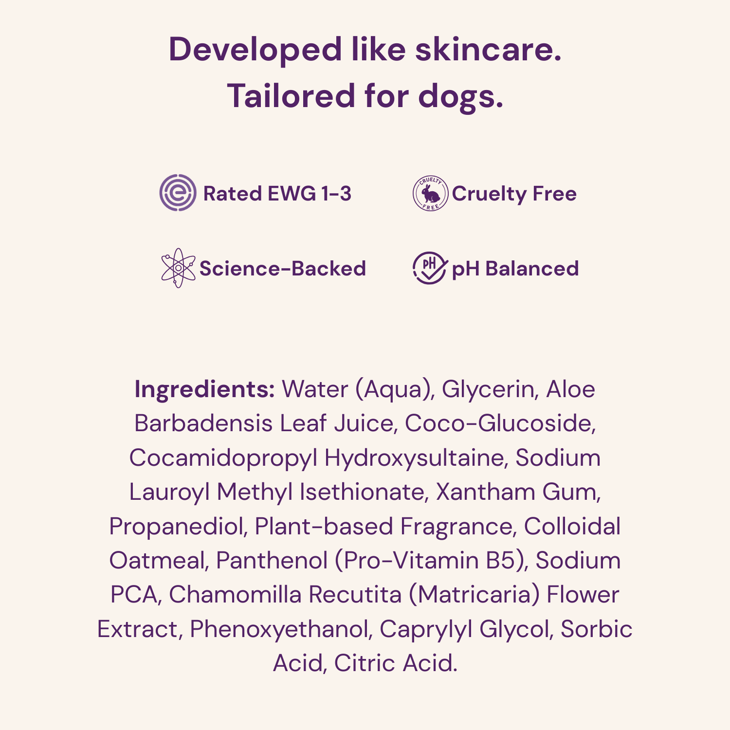 Nourishing Shampoo For Dogs, Botanical Bay Bloom Groom