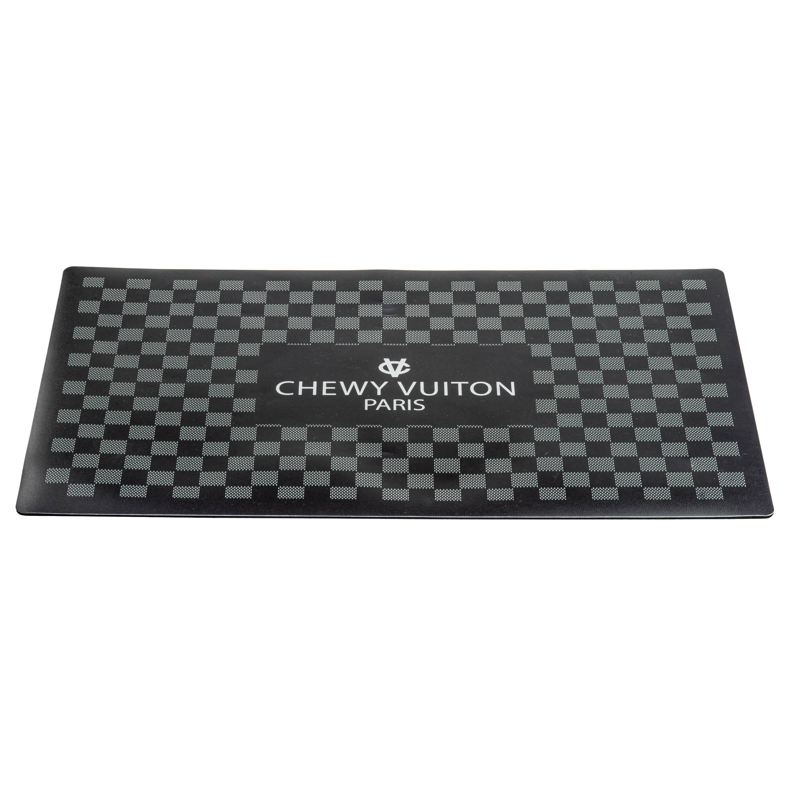 Black Checker Chewy Vuiton Placemat Haute Diggity Dog