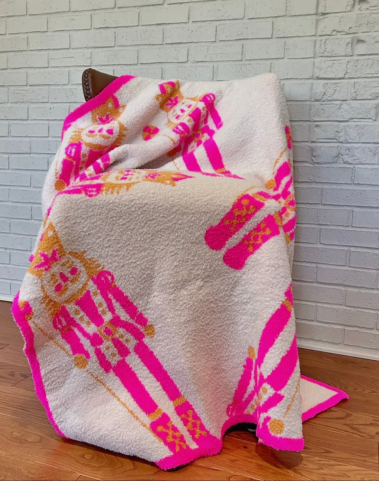 Hot Pink Nutcracker Blanket