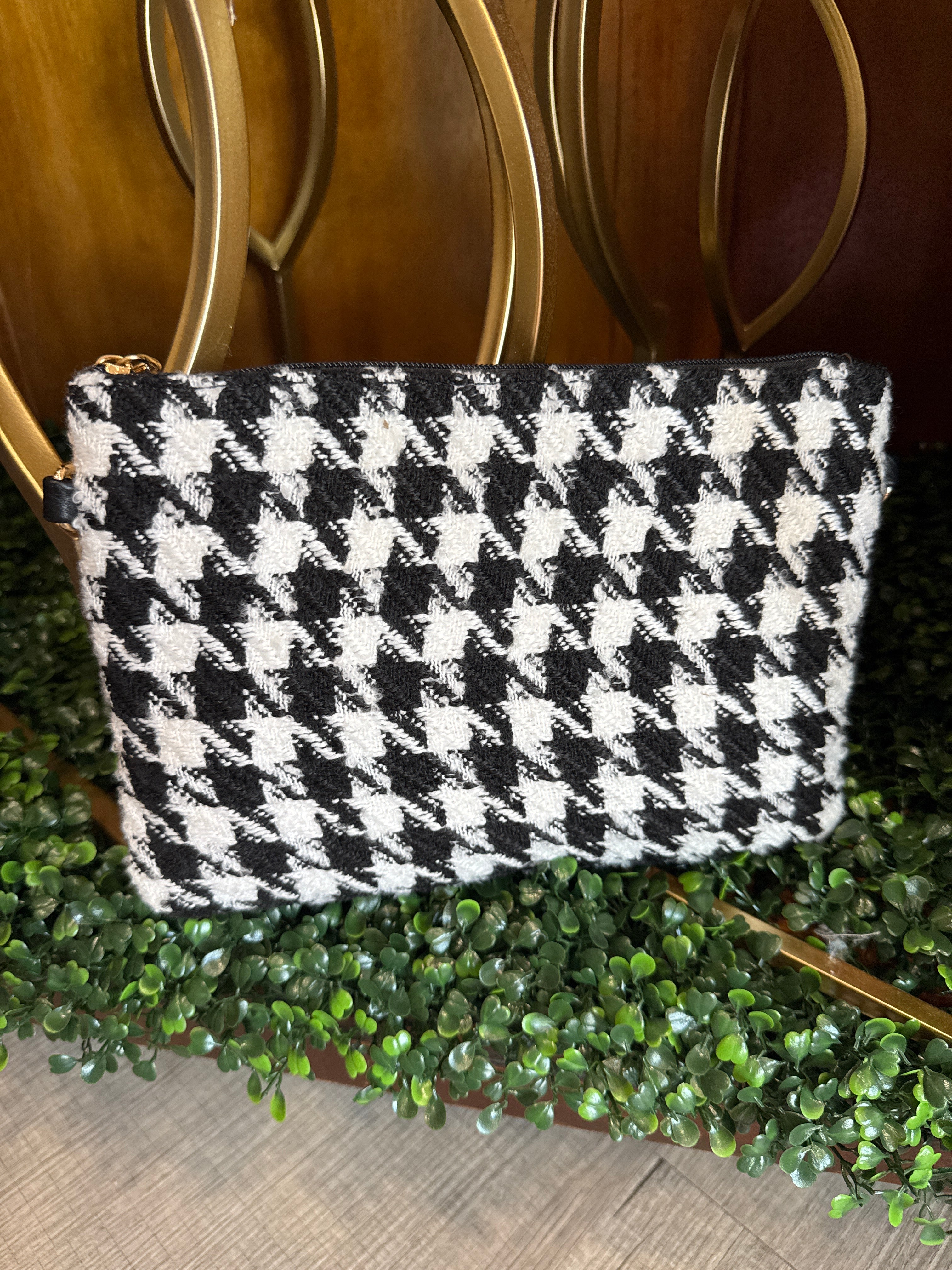 Houndstooth Clutch The Bougie Pet Boutique