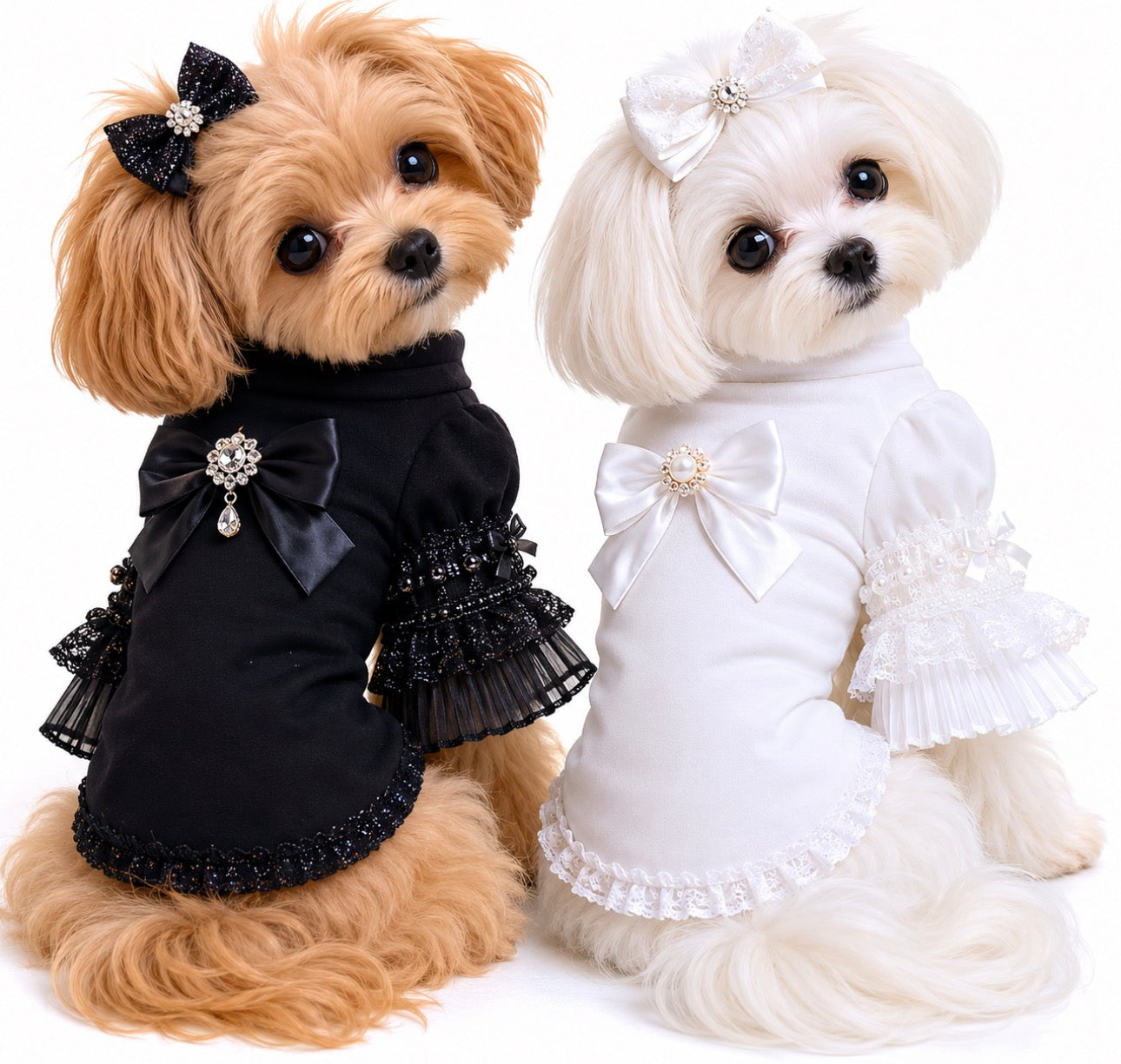 Lace Sleeve Shirt The Bougie Pet Boutique