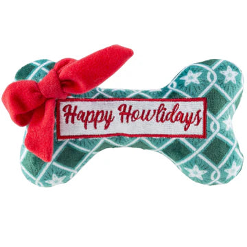 Green Stars Bone - Happy Howlidays