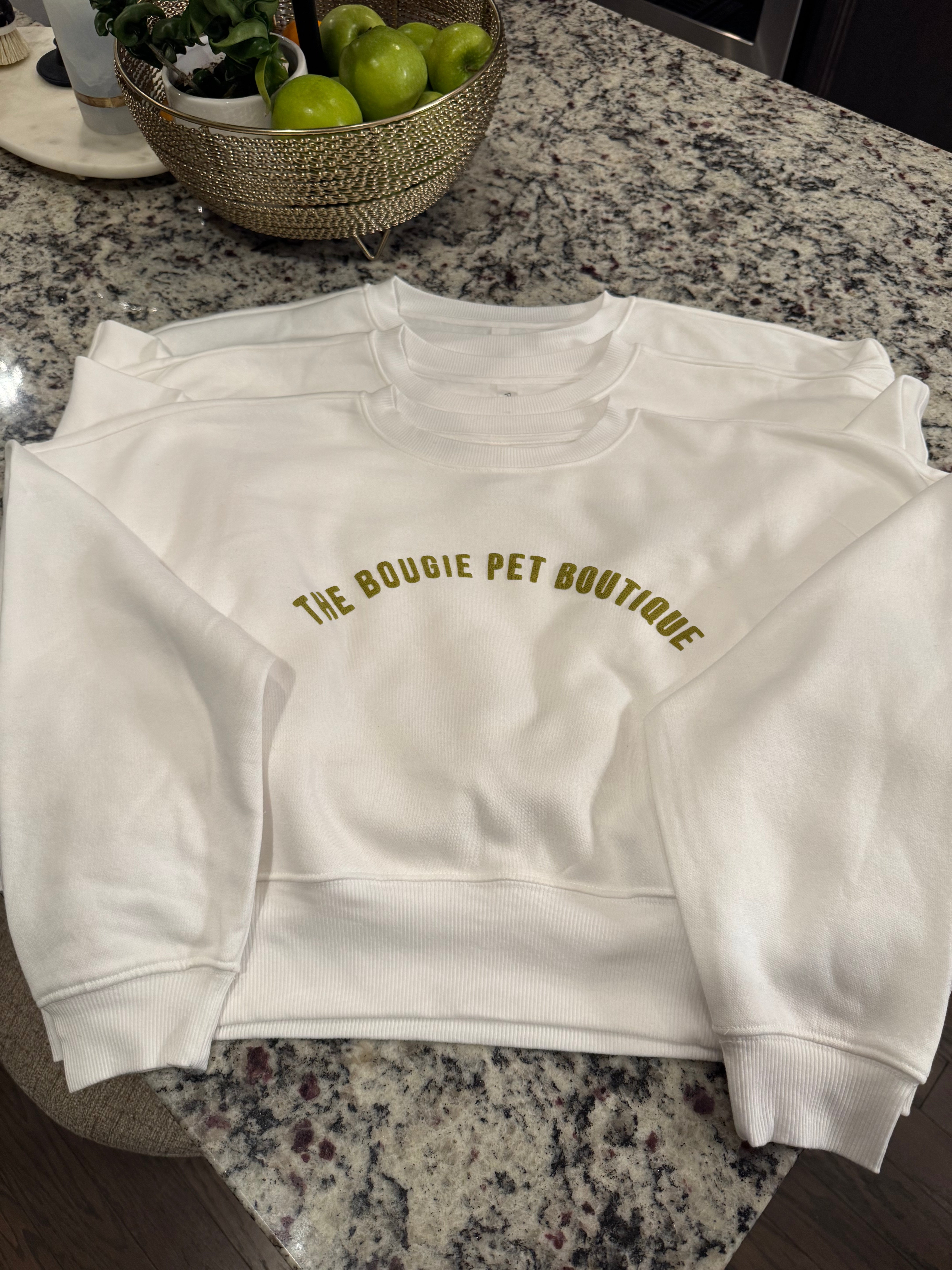 The Bougie Pet Boutique Cropped Sweatshirts