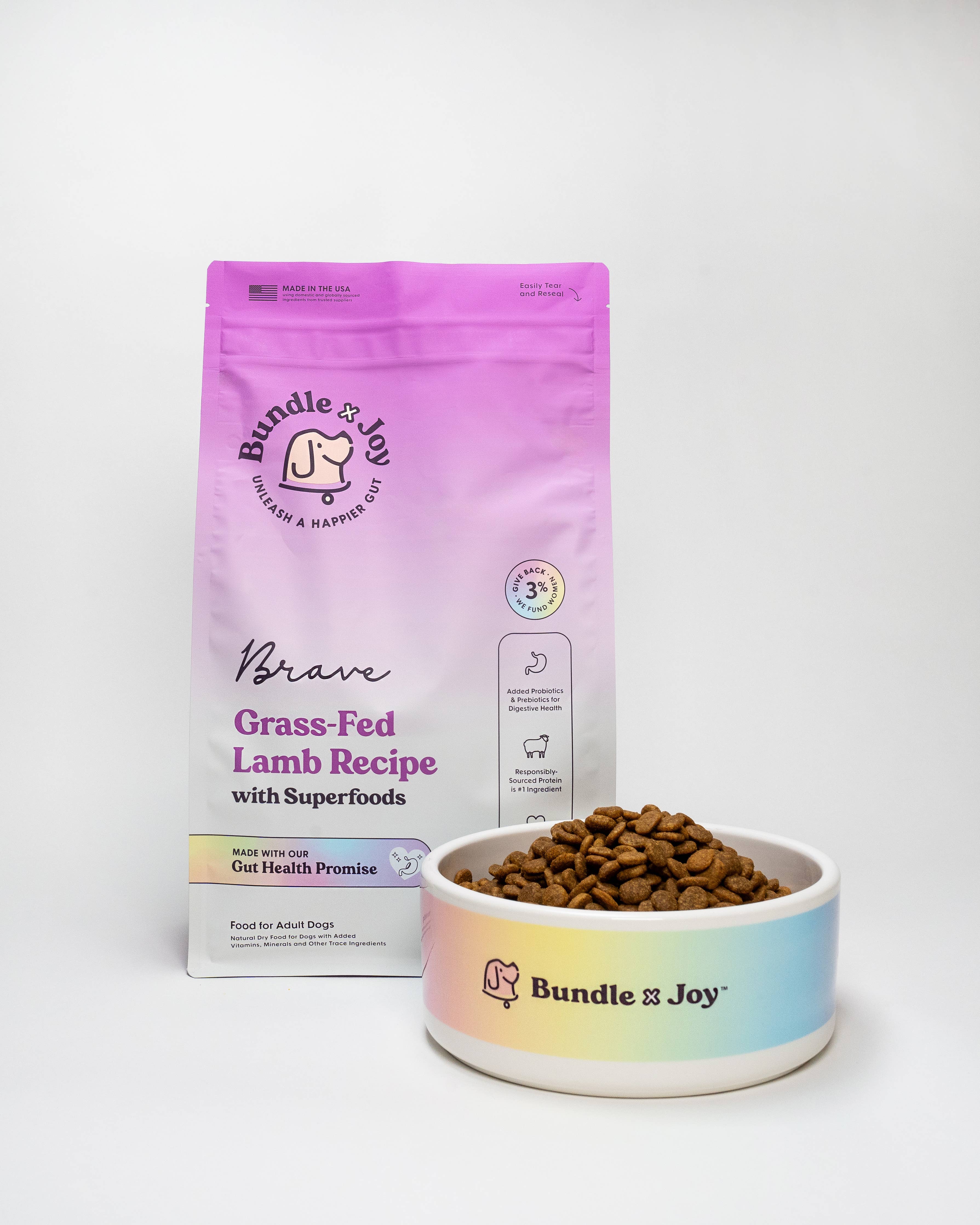 Brave Grass-Fed Lamb Dog Food (Poultry-Free) 4lb