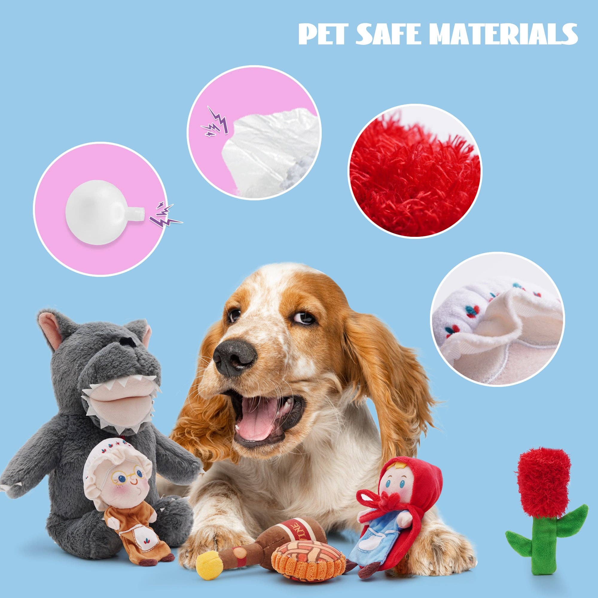 Nocciola Fairy Tale Squeaky Dog Toys