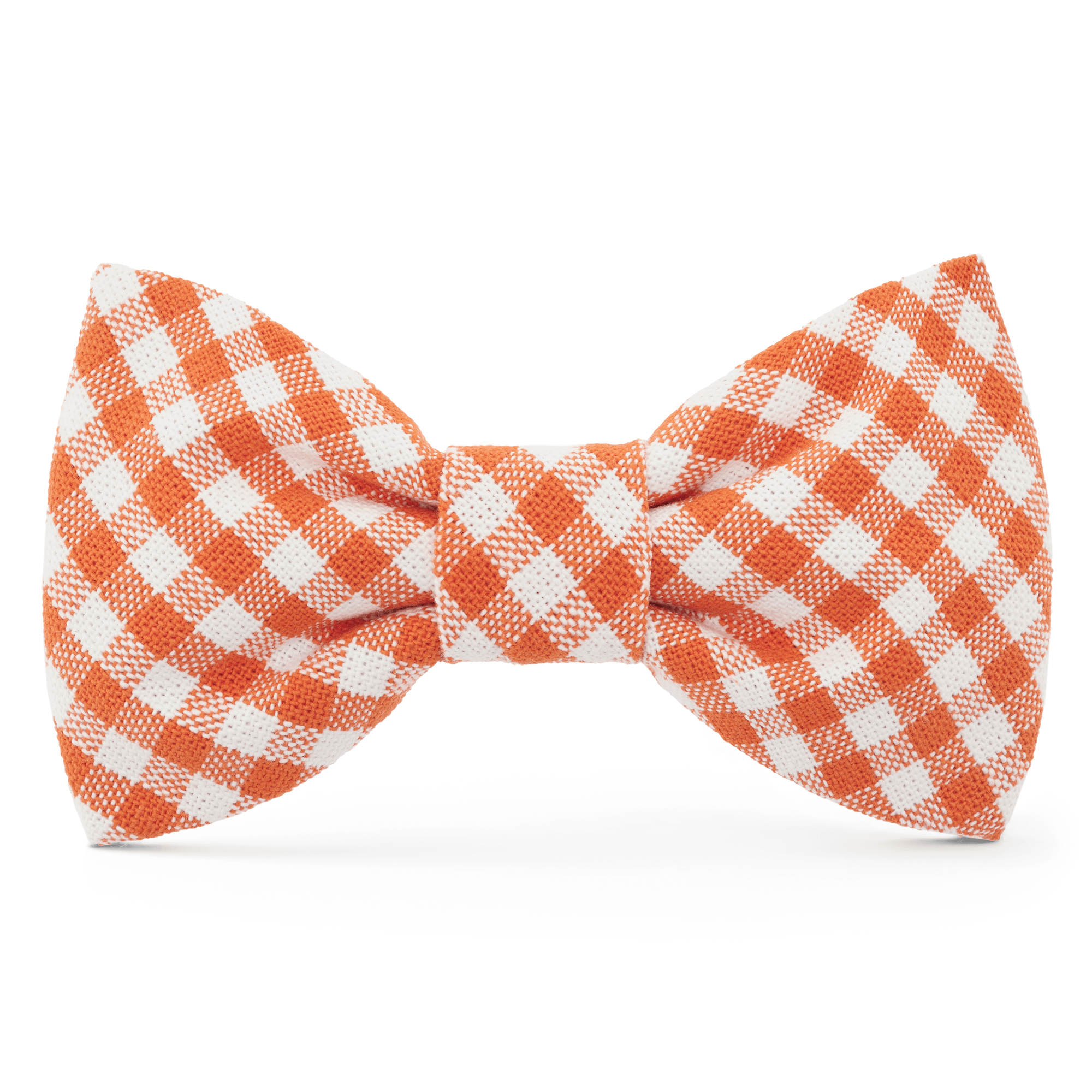 Cider Gingham Dog Bow Tie