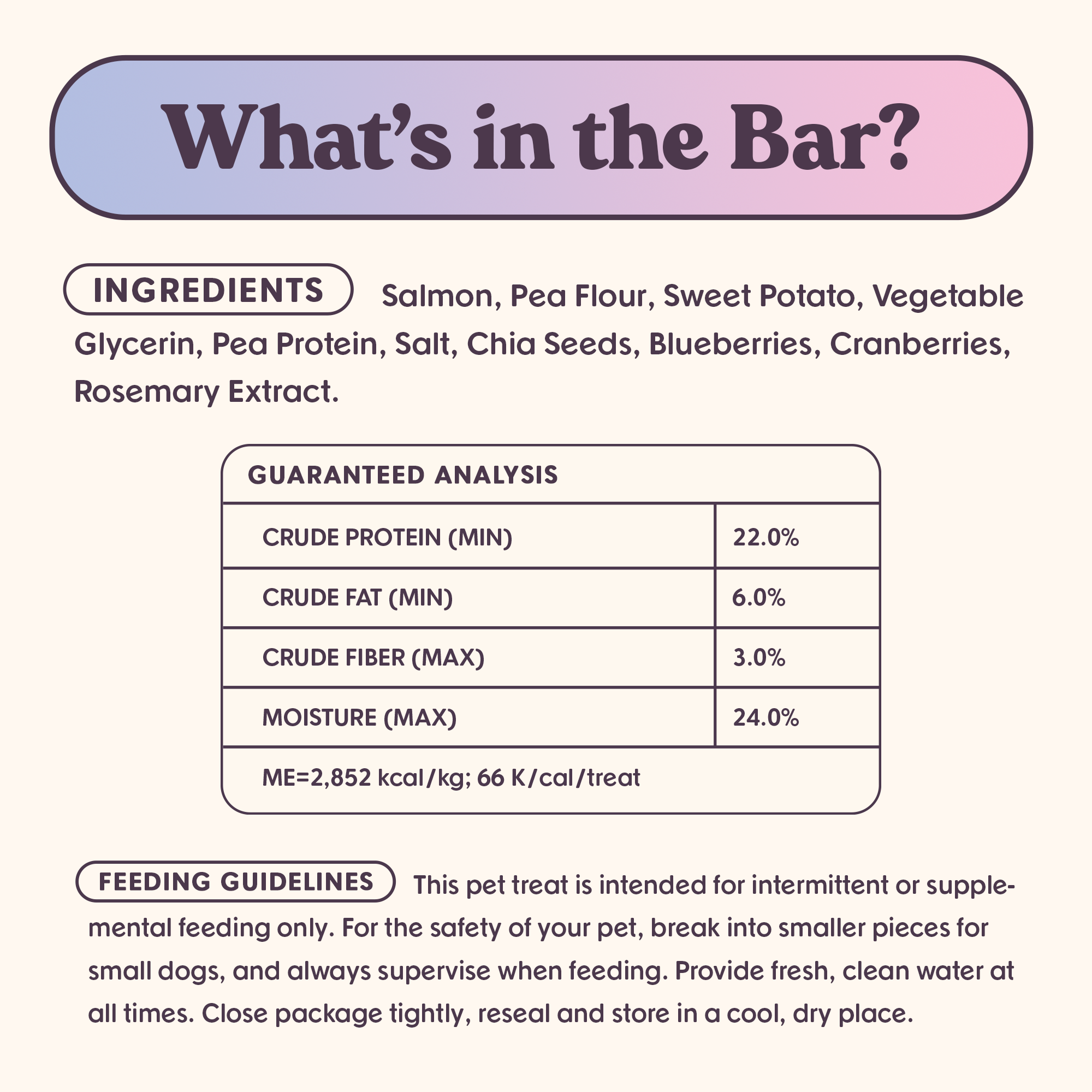 Ride & Vibe Wild-Caught Salmon Jerky Bars for Dogs 5oz