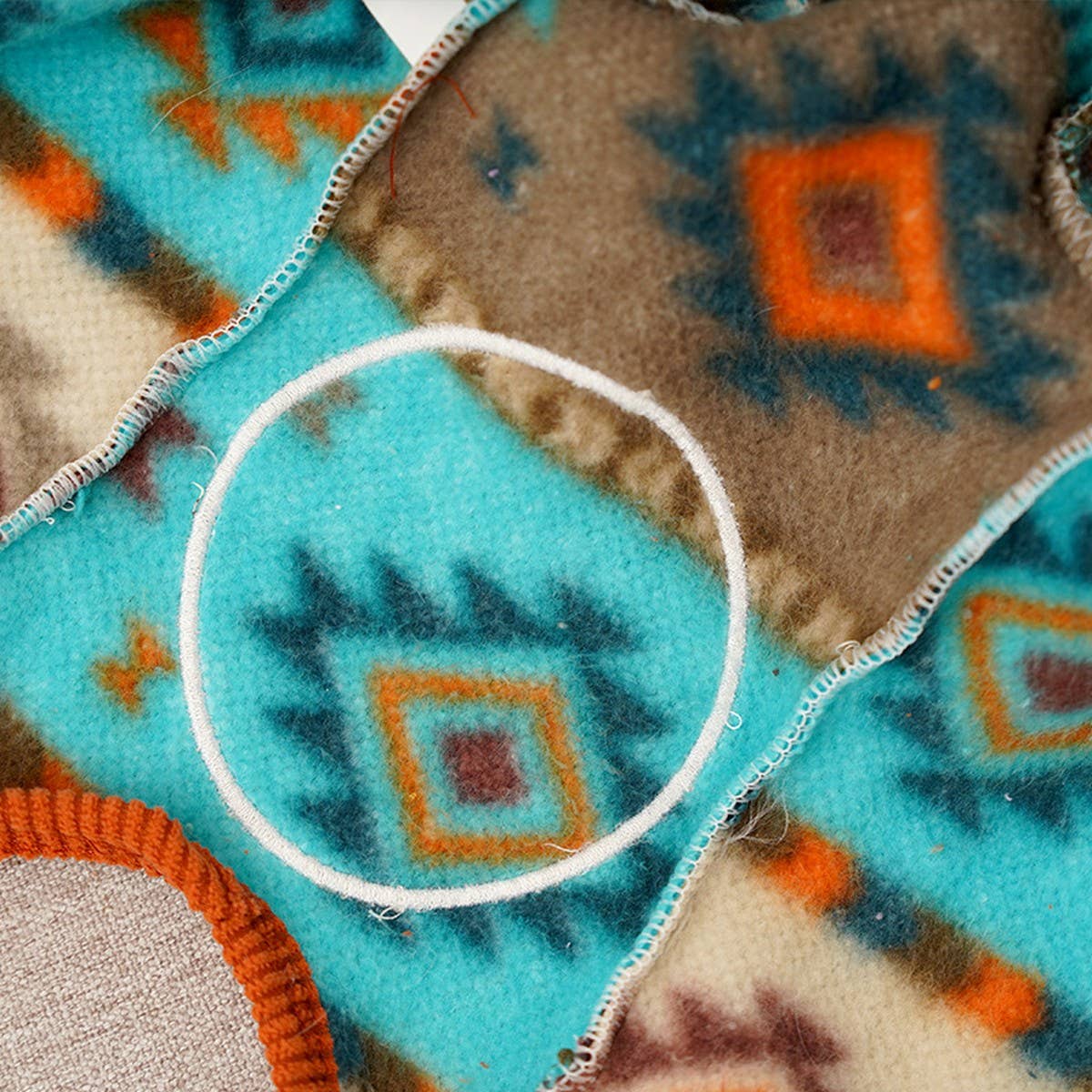 Warm Fair Isle Pet Onesie, Winter Fleece Suit_CWMM12022 PAWPAWwholesale