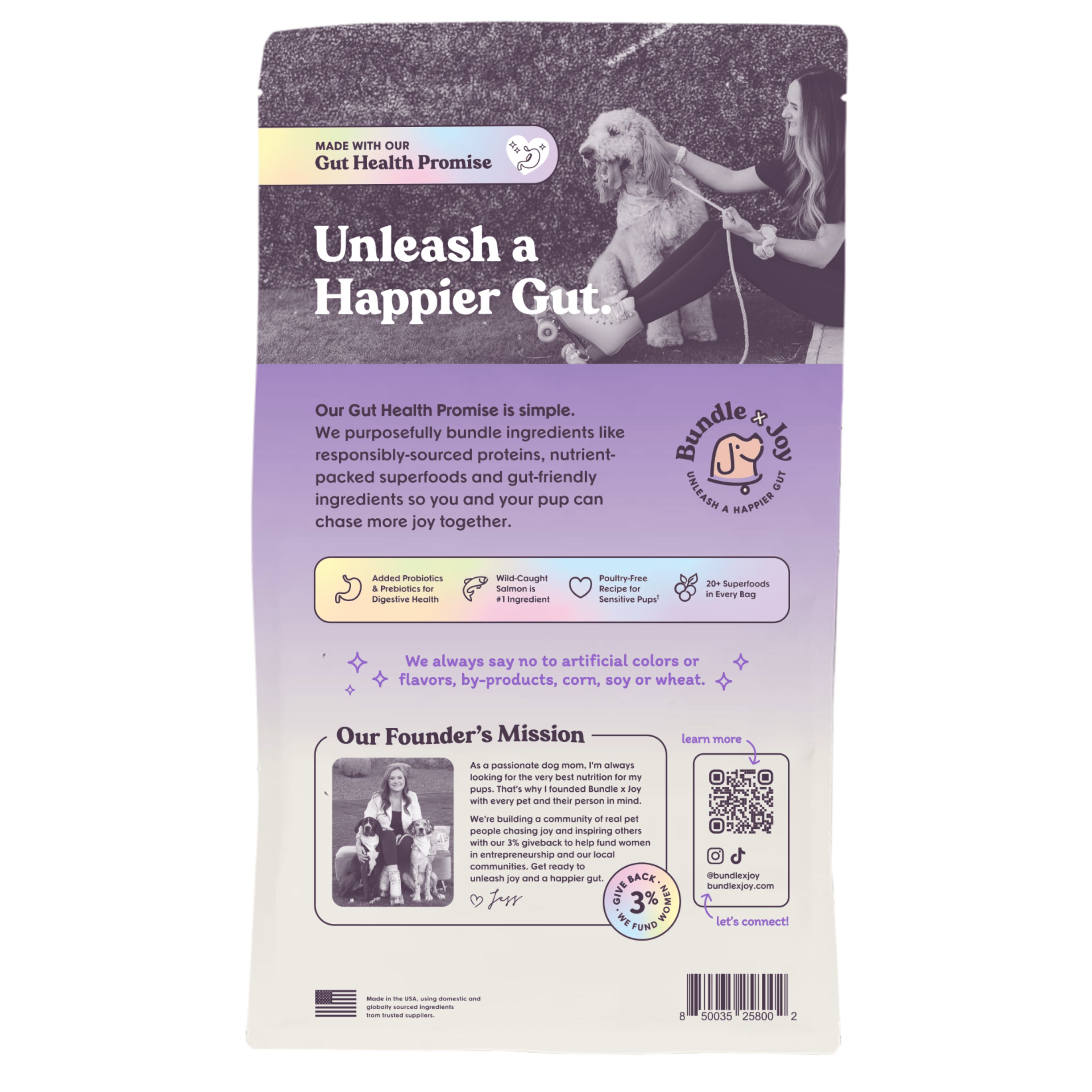 Vibrant Wild-Caught Salmon Dog Food (Poultry-Free) 4lb