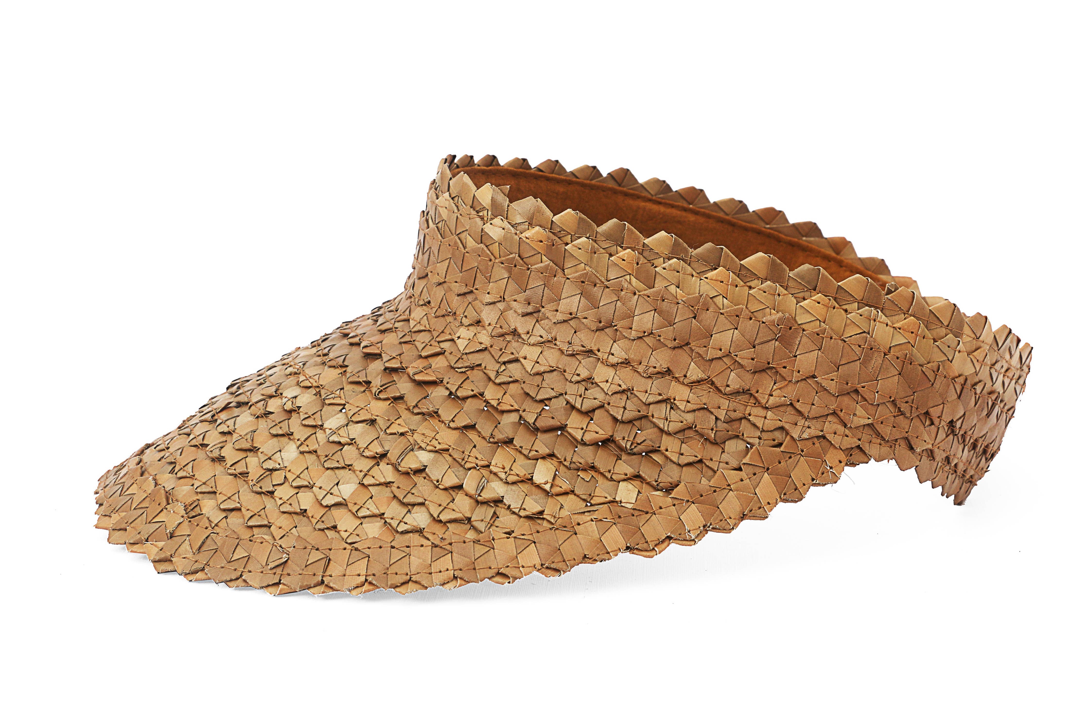 Island Visor Straw Hat Tan The Artisan and Company