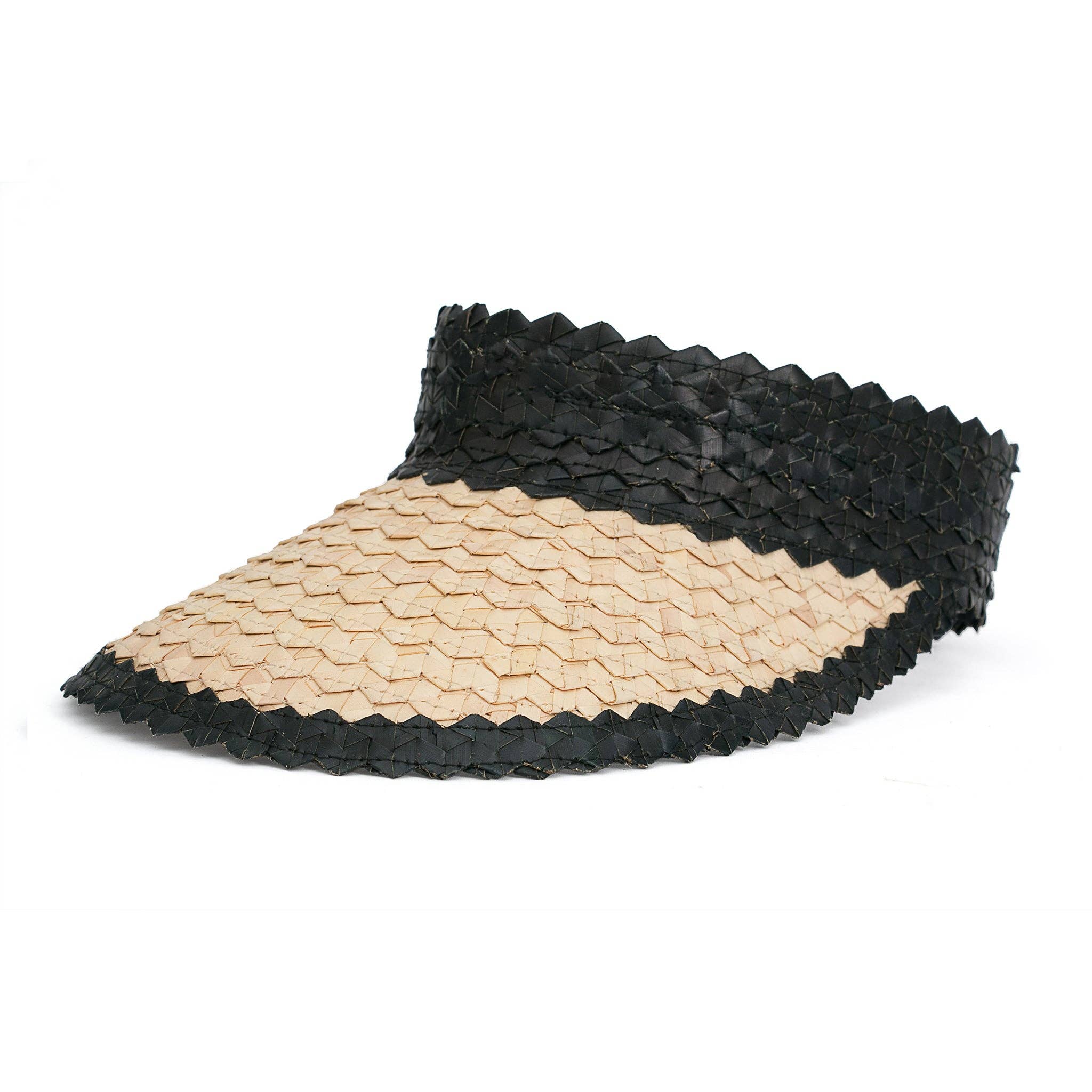 Natural Island Hopper Visor Straw Sun Visor The Artisan and Company