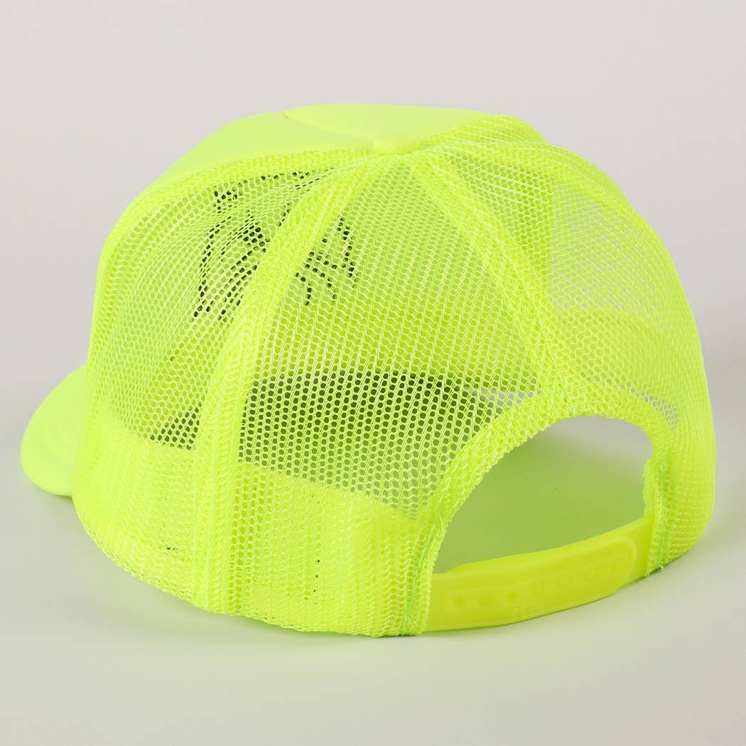 Persian Cat Line Drawing Embroidery Foam Hat Fashion City