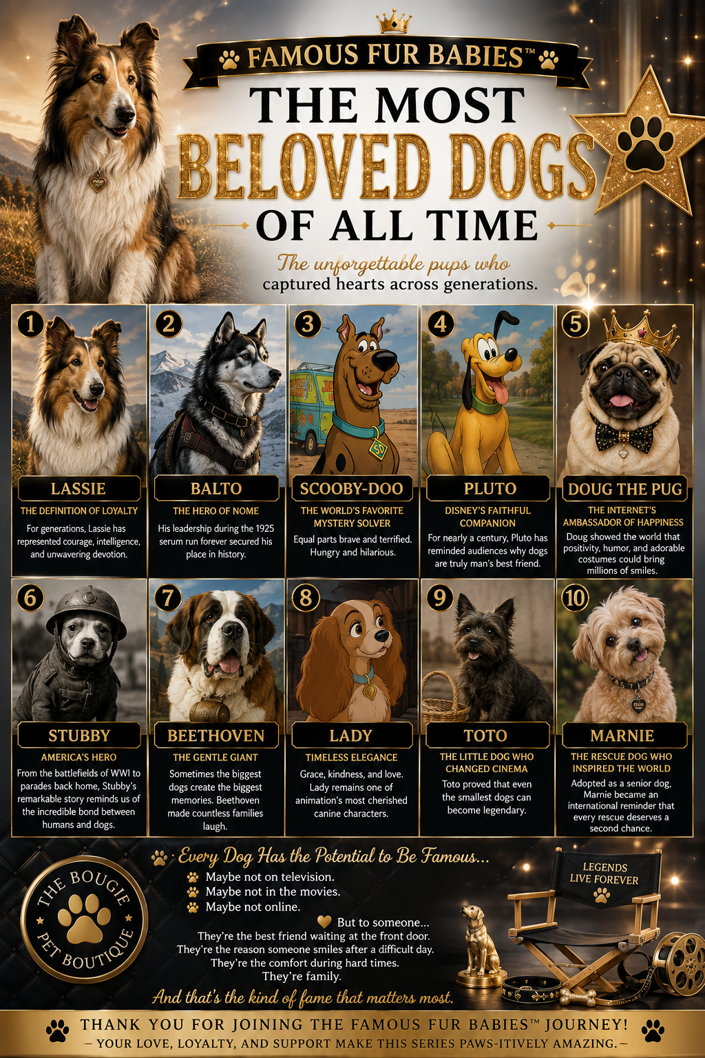 The Most Beloved Dogs of All Time