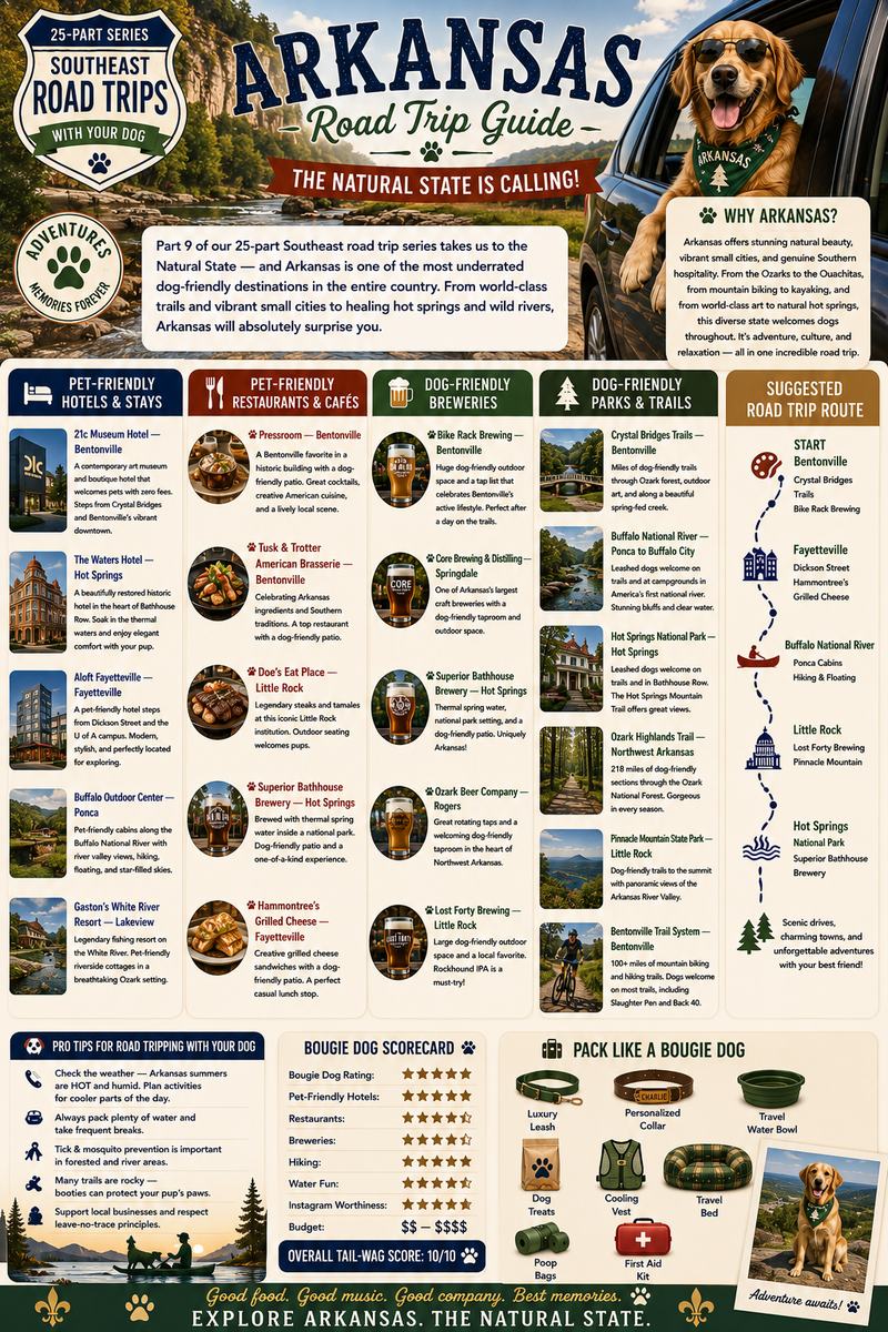25 Dog-Friendly Road Trips in the Southeast: Arkansas (Part 9)
