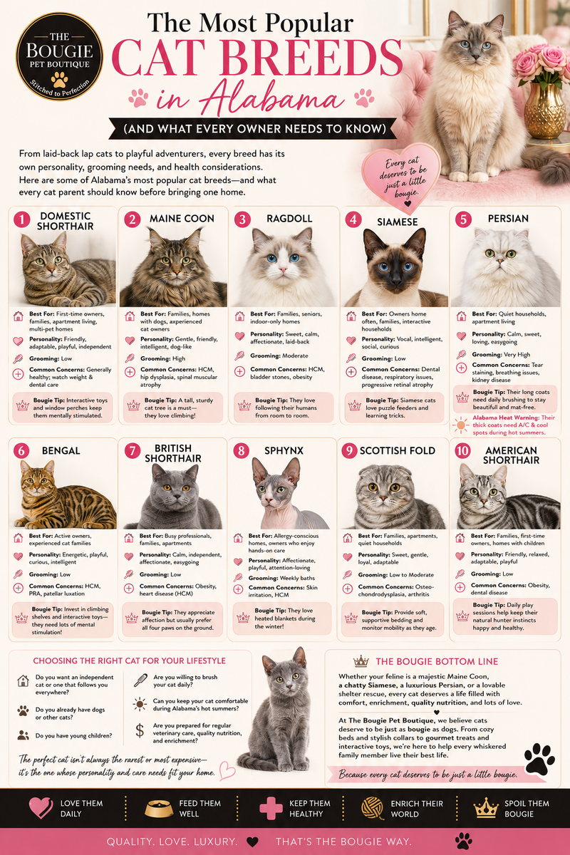 The Most Popular Cat Breeds in Alabama (And What Every Owner Needs to Know)
