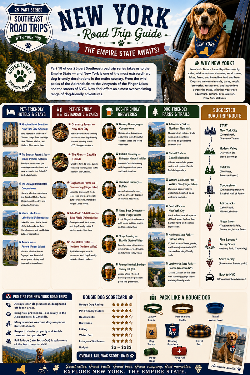 25 Dog-Friendly Road Trips in the Southeast: New York (Part 18)