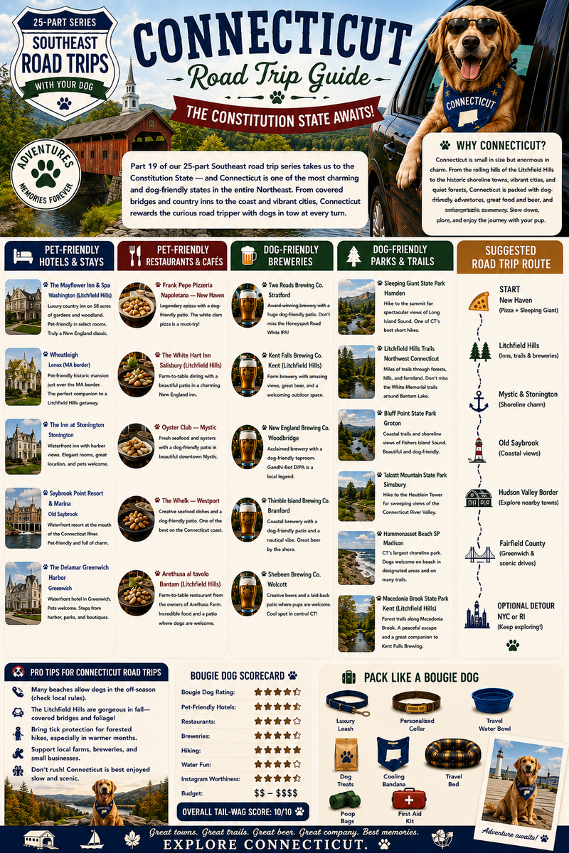 25 Dog-Friendly Road Trips in the Southeast: Connecticut (Part 19)