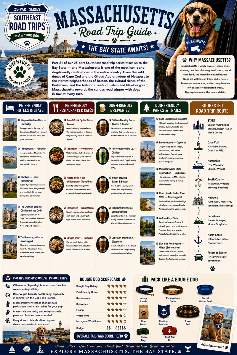 25 Dog-Friendly Road Trips in the Southeast: Massachusetts (Part 21)