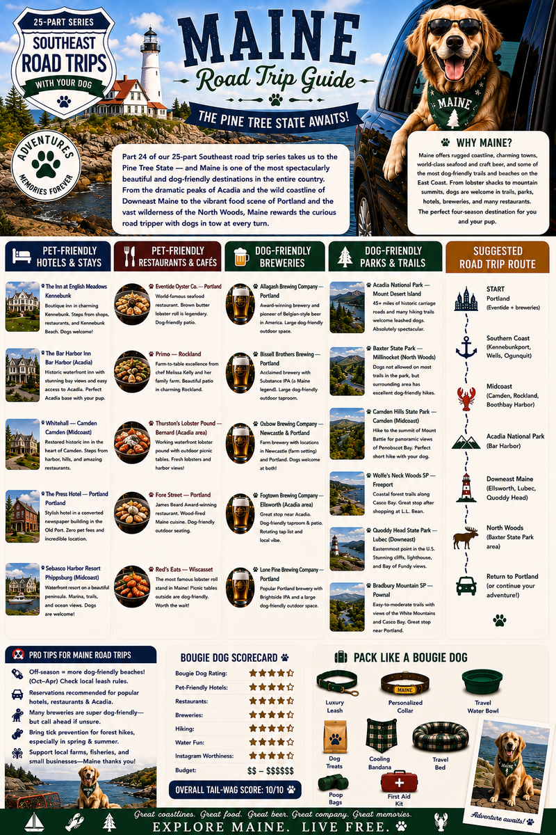 25 Dog-Friendly Road Trips in the Southeast: Maine (Part 24)