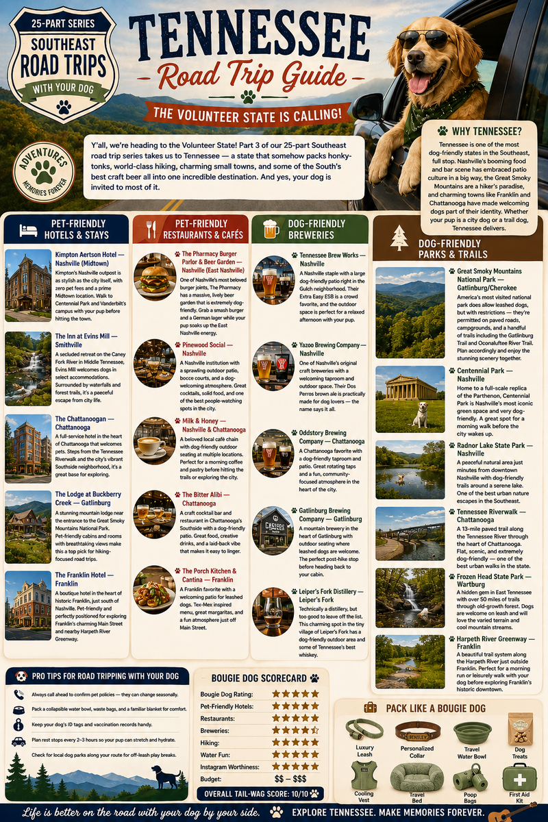 25 Dog-Friendly Road Trips in the Southeast: Tennessee (Part 3)