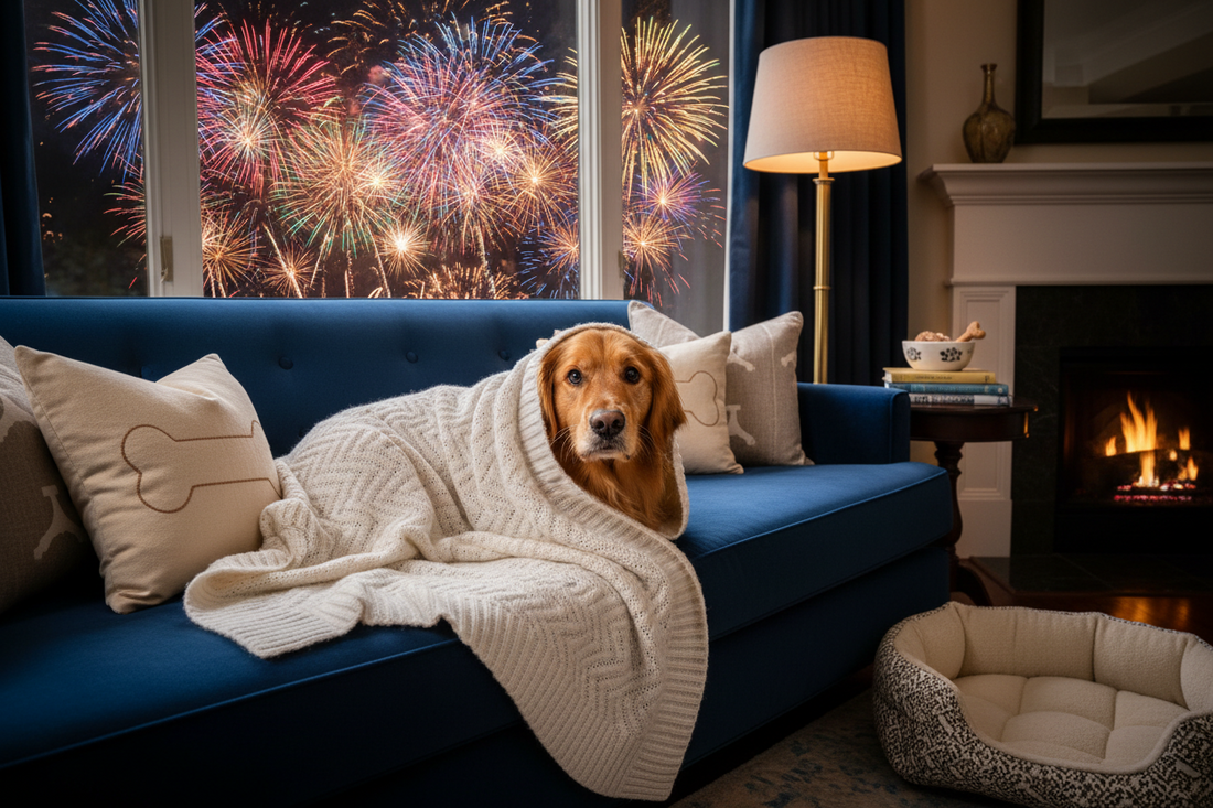 How to Create a Bougie Calm-Down Setup for Your Pup This Fireworks Season