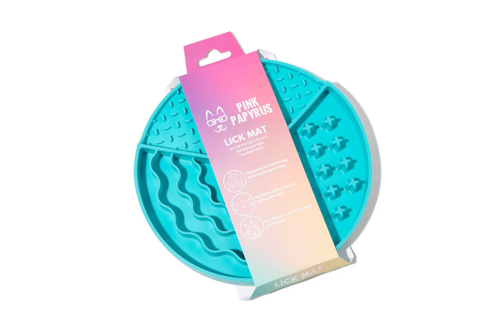 Blue Dog Lick Mat | Slow Feeder | Pet Food Mat | Dog Feeder  - The Bougie Pet Boutique