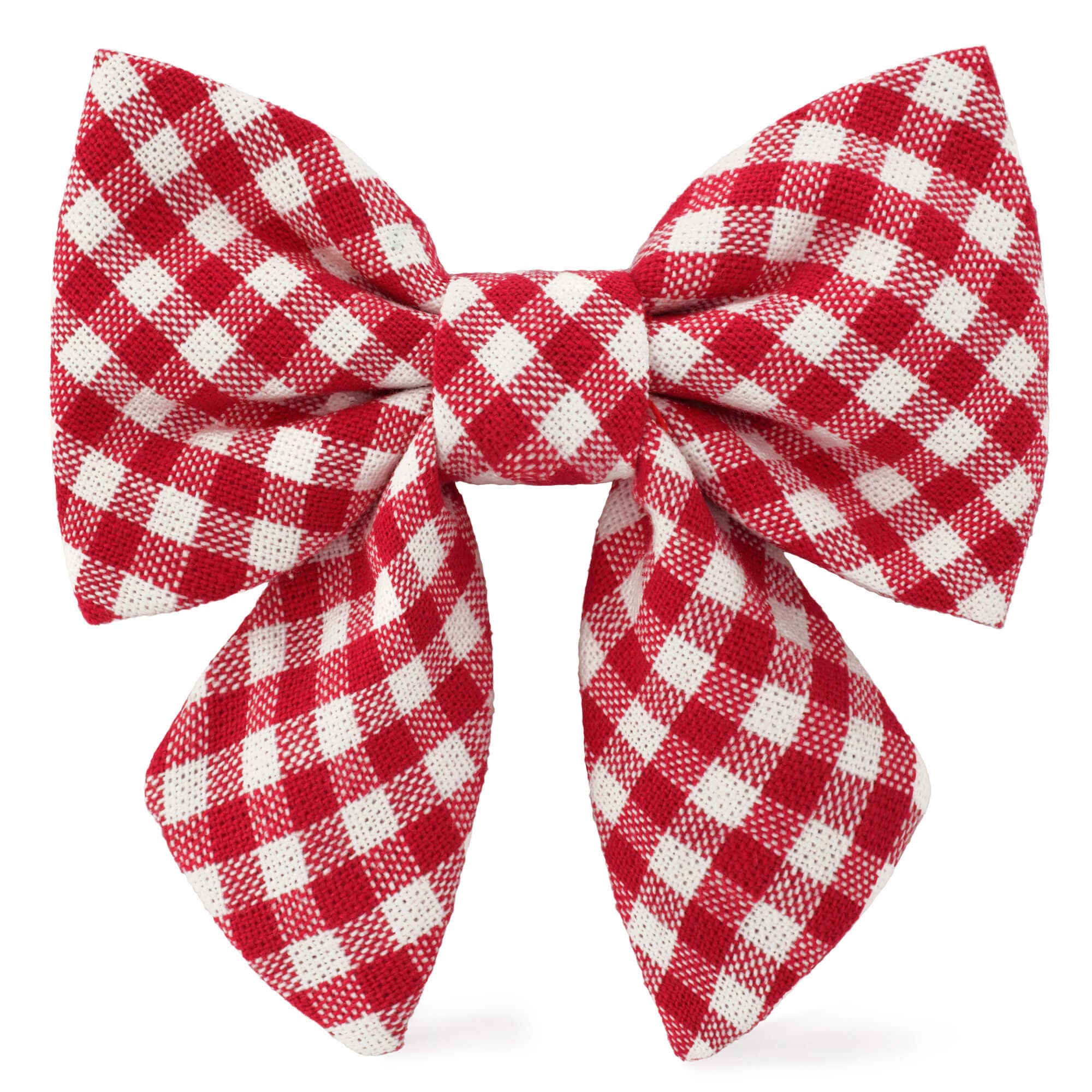 Red Gingham Lady Dog Bow - The Bougie Pet Boutique