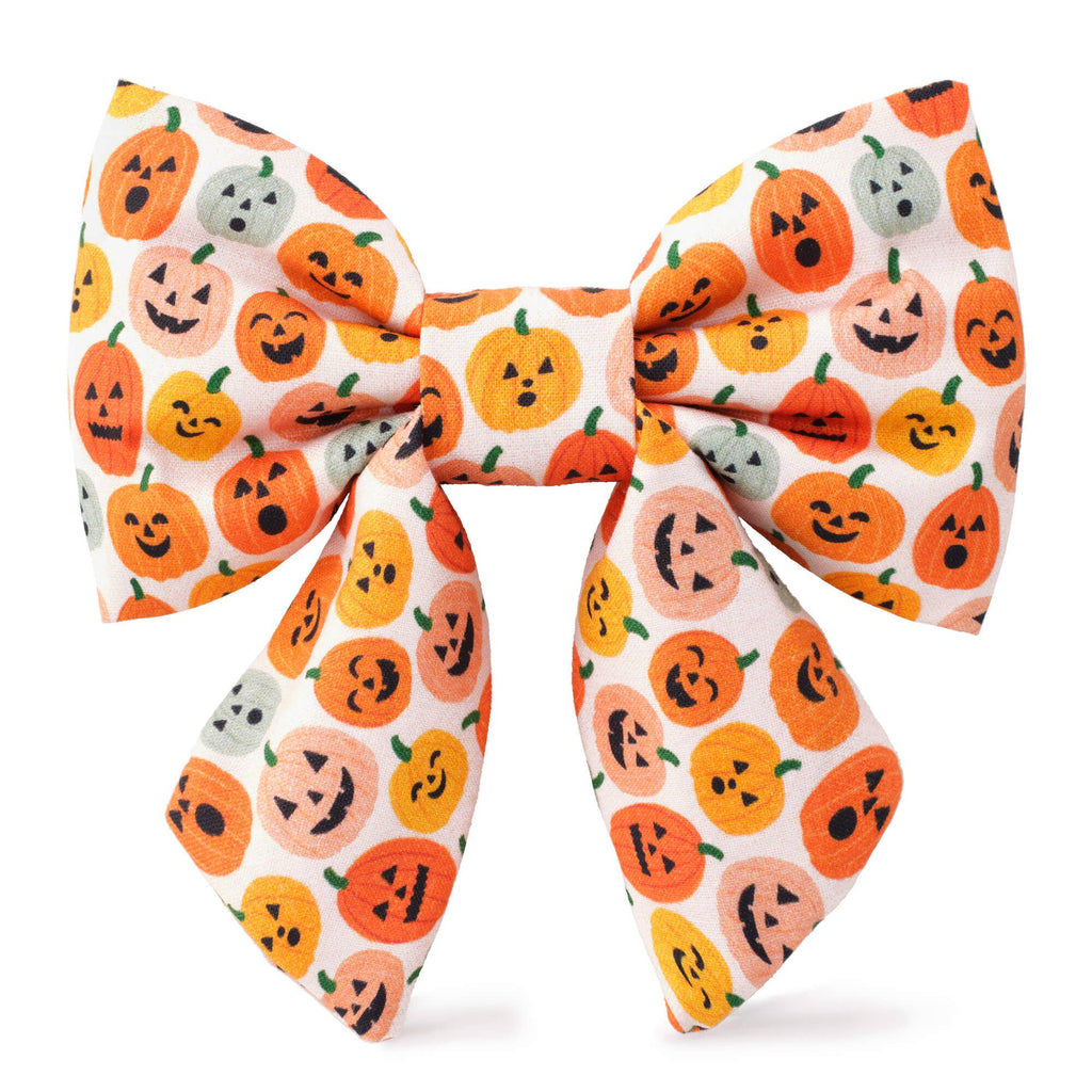 Jack-o'-Lanterns Halloween Lady Dog Bow - The Bougie Pet Boutique