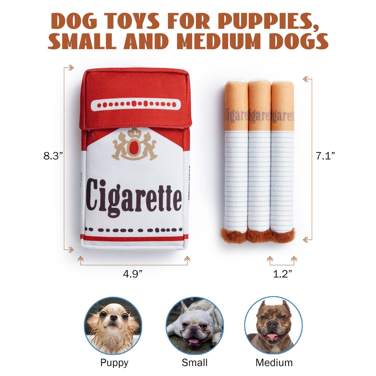 Nocciola Interactive Giggles Dog Toys for Puppies Small Medium Dogs Nocciola