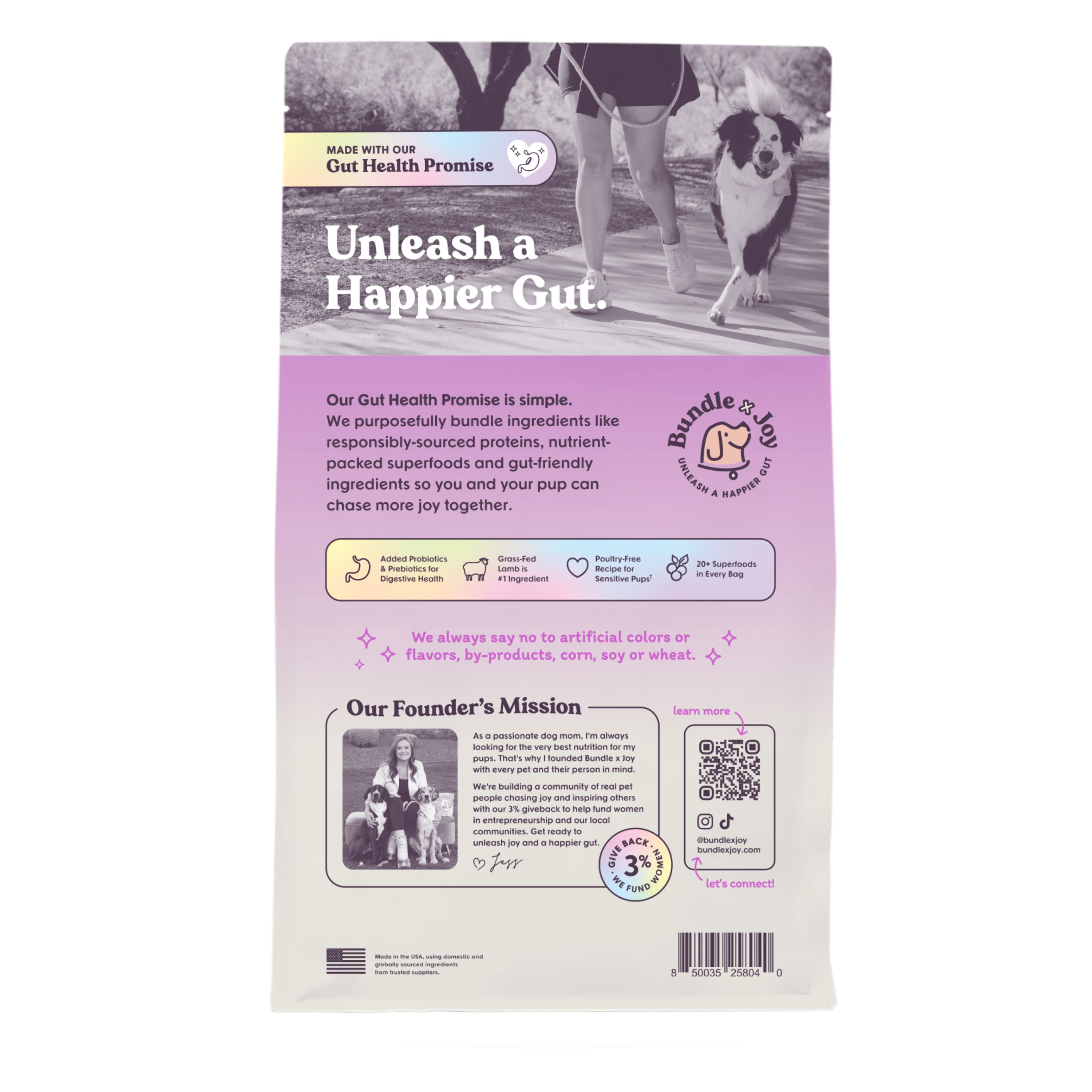 Brave Grass-Fed Lamb Dog Food (Poultry-Free) 4lb