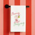 Mahjong Christmas gift towel holiday cute hostess gift Aspen Lane