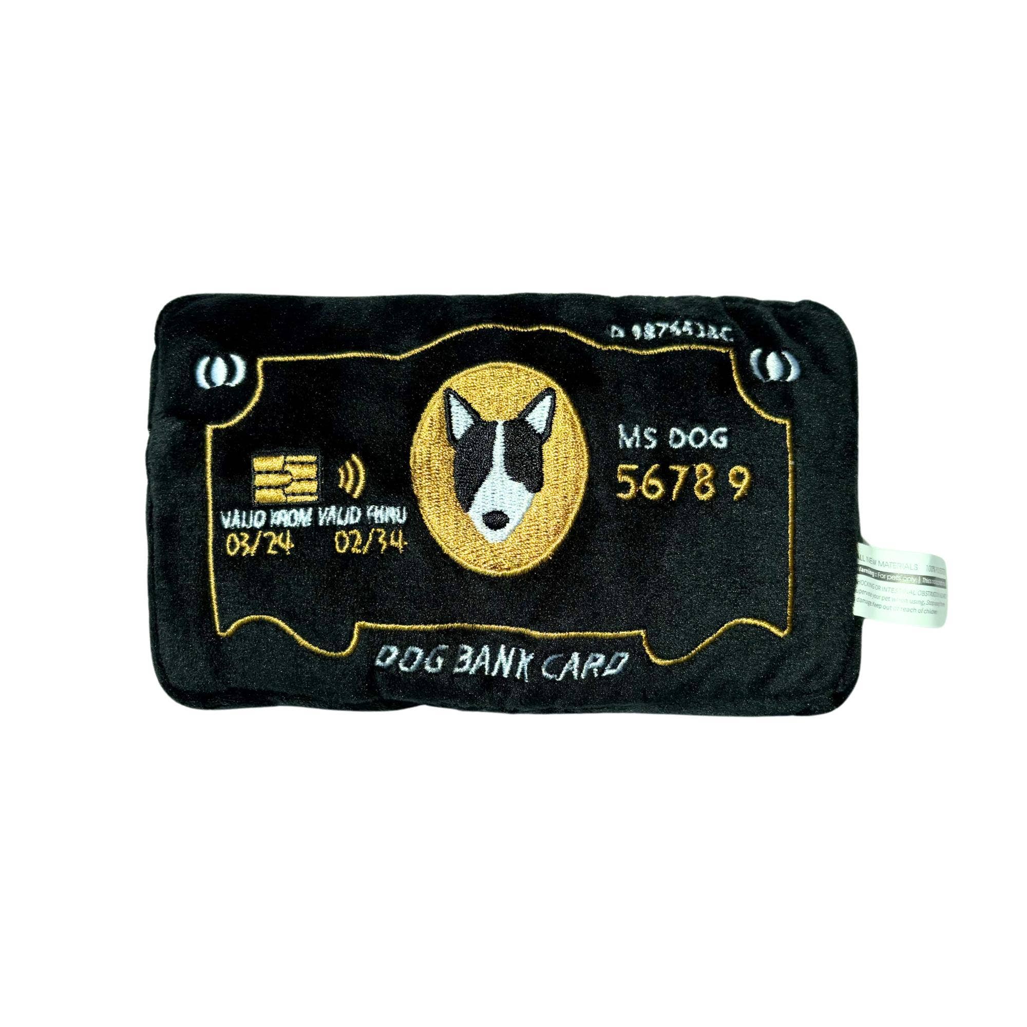 Doggie Credit Card, Squeaky Toy - The Bougie Pet Boutique