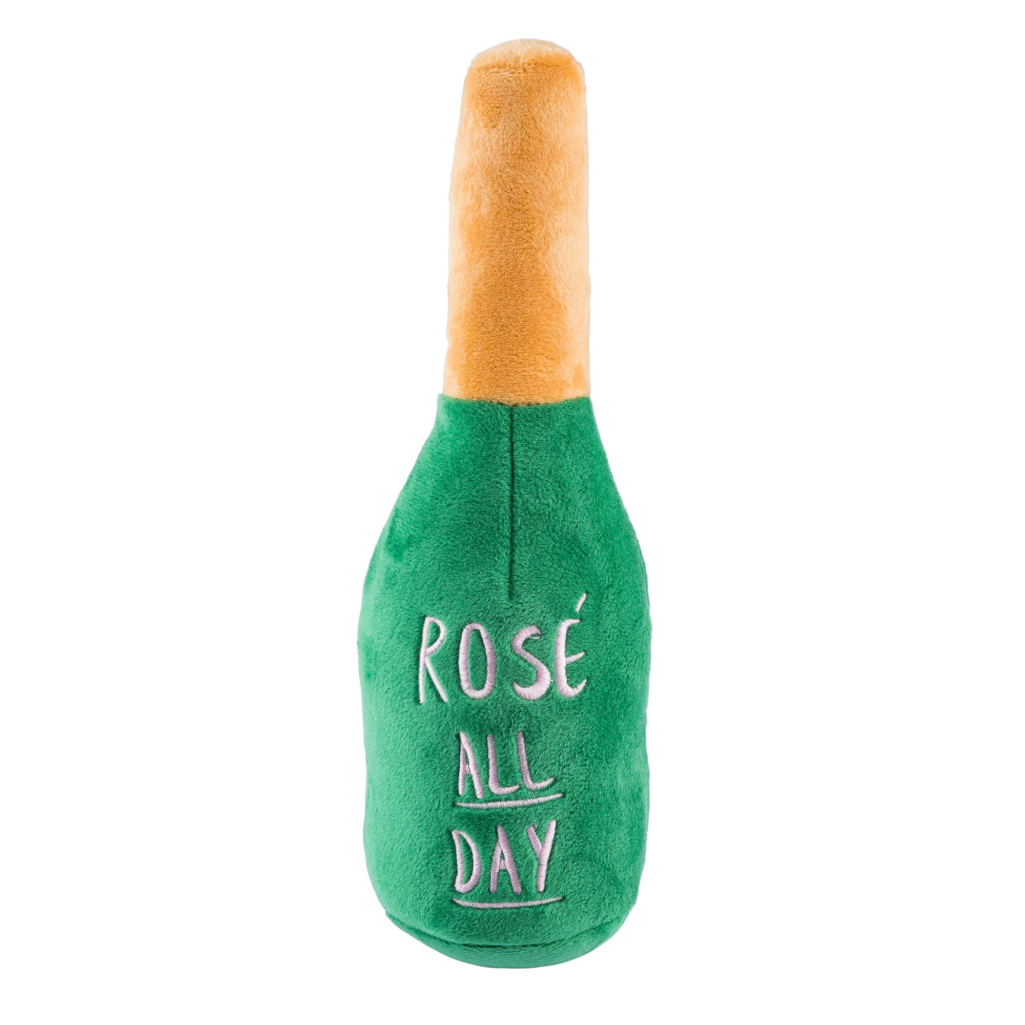 Woof Clicquot Rose' Champagne Bottle Squeaker Dog Toy - The Bougie Pet Boutique