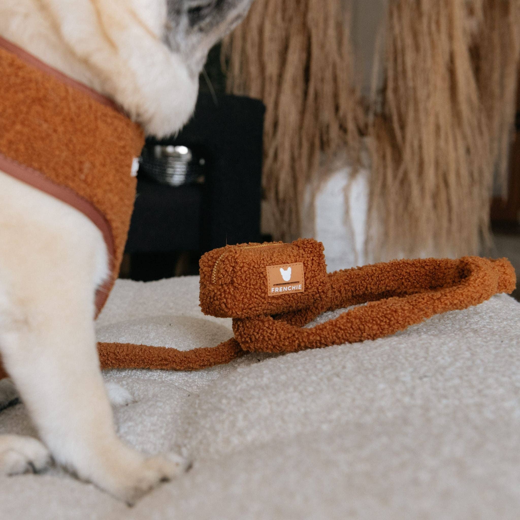 Frenchie Poo Bag Holder - Teddy Brown