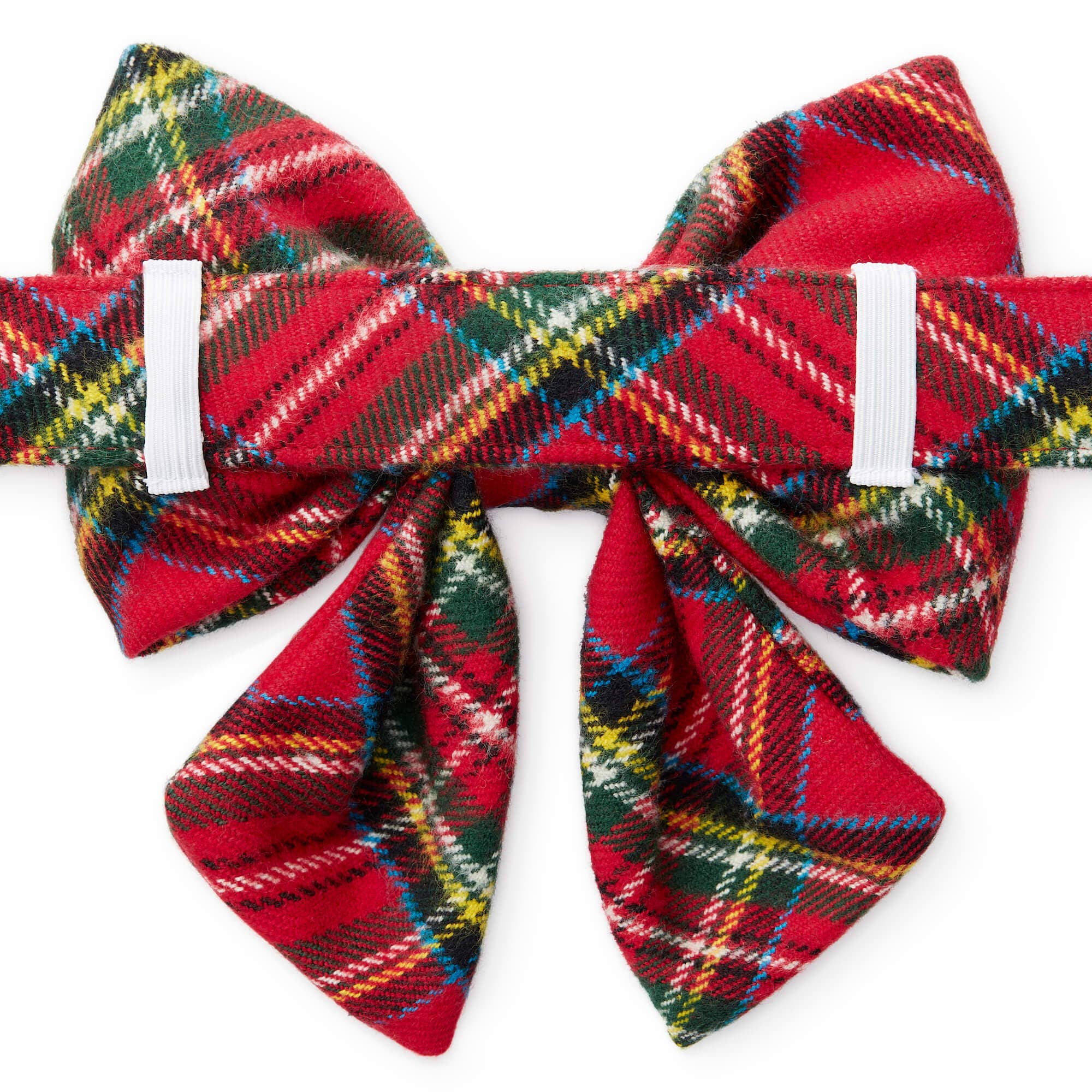 Tartan Plaid Flannel Christmas Lady Dog Bow - The Bougie Pet Boutique
