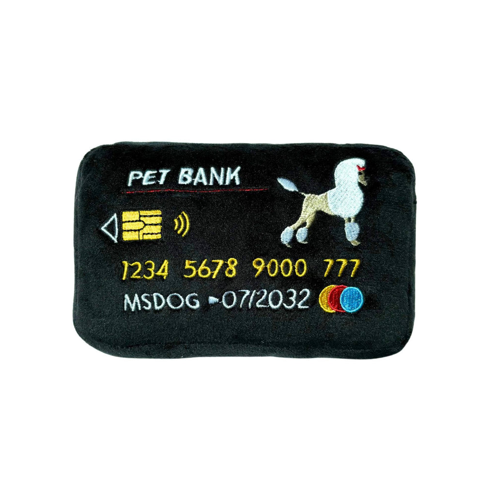 Doggie Credit Card, Squeaky Toy - The Bougie Pet Boutique