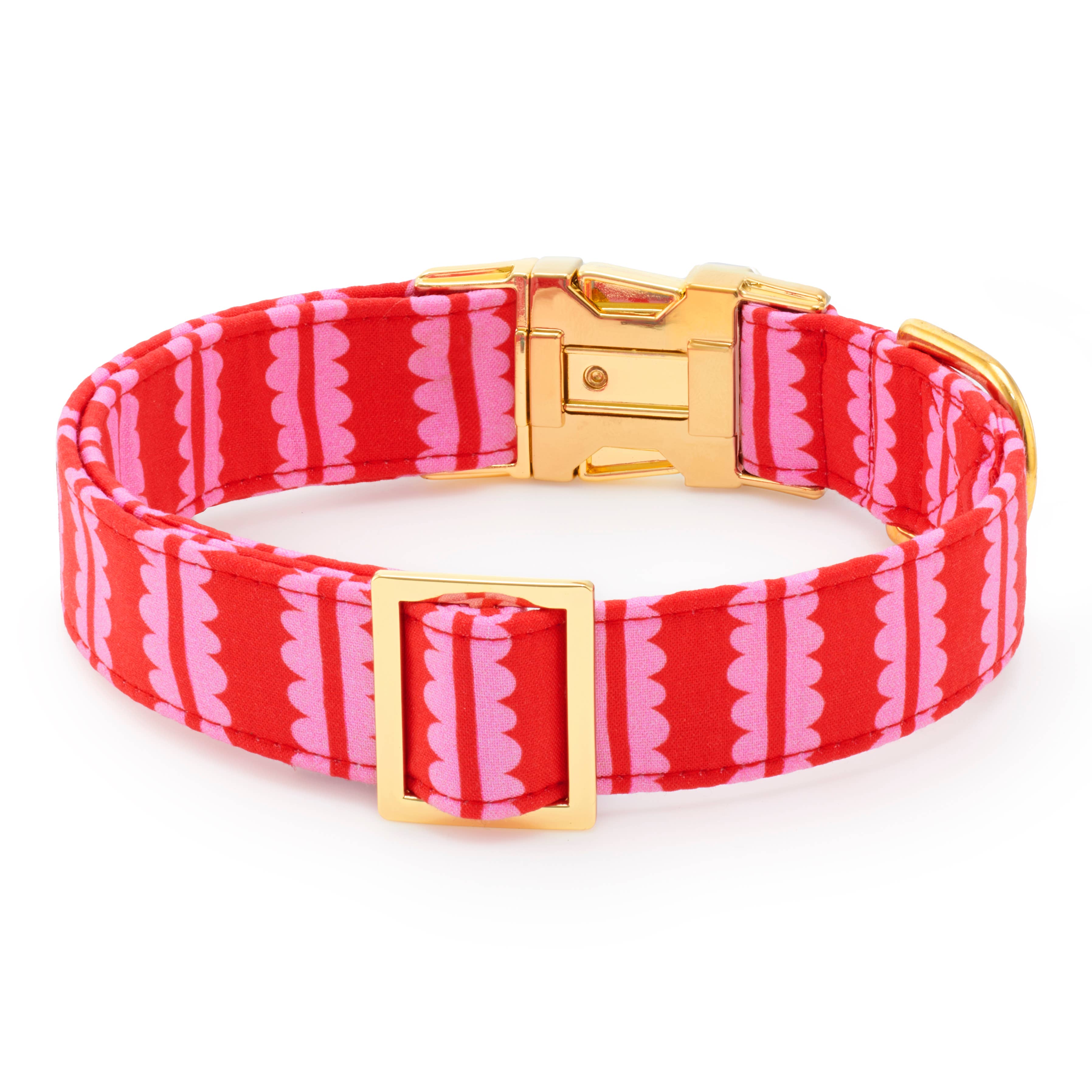 Scallop Stripe Dog Collar - The Bougie Pet Boutique