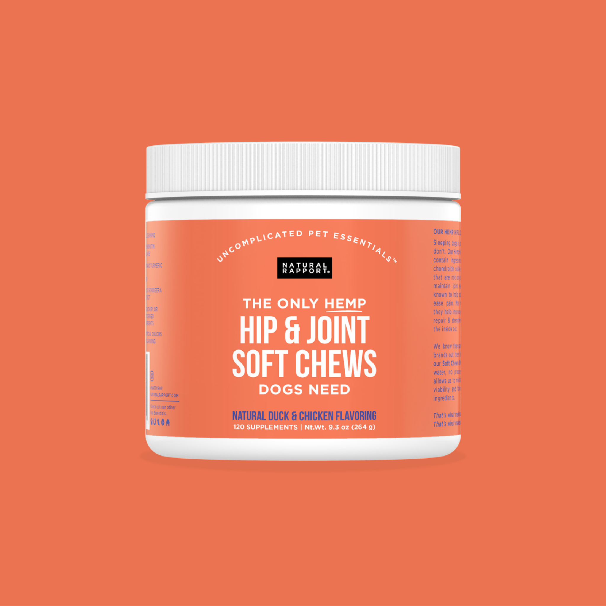 The Only Hemp Hip & Joint Soft Chews Dogs Need Natural Rapport