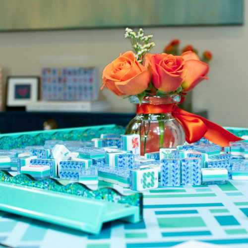 MAHJONG MAT  |  Brightside  |  33" x 33" My Fair Mahjong
