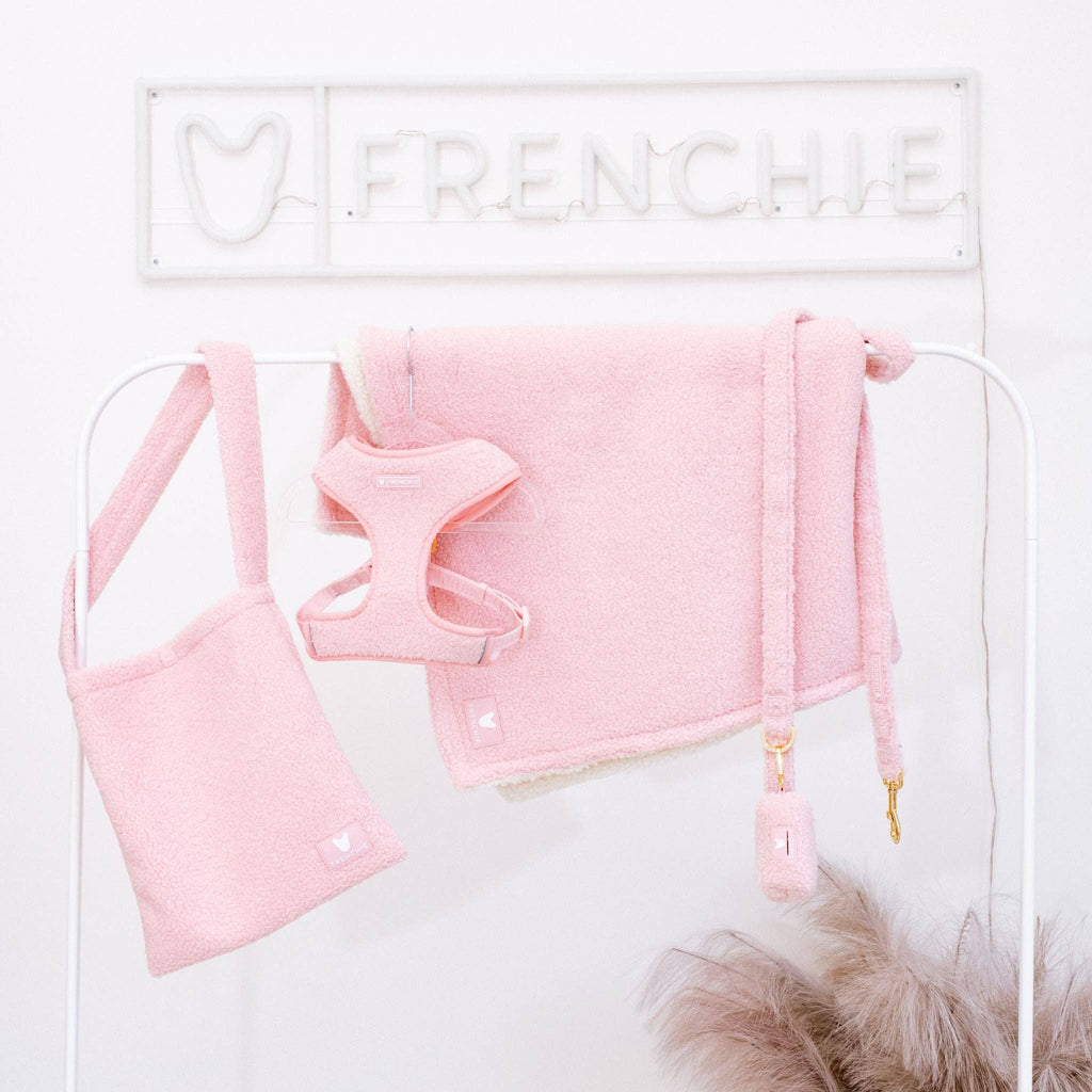 Frenchie Poo Bag Holder - Teddy Pink - The Bougie Pet Boutique