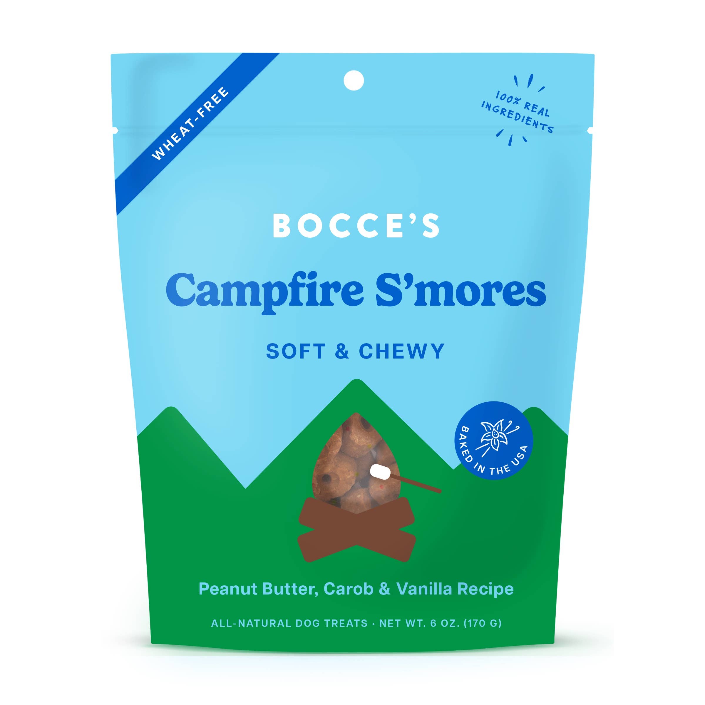 Bocce's Bakery Campfire S'mores Soft & Chewy Dog Treats 6oz - The Bougie Pet Boutique