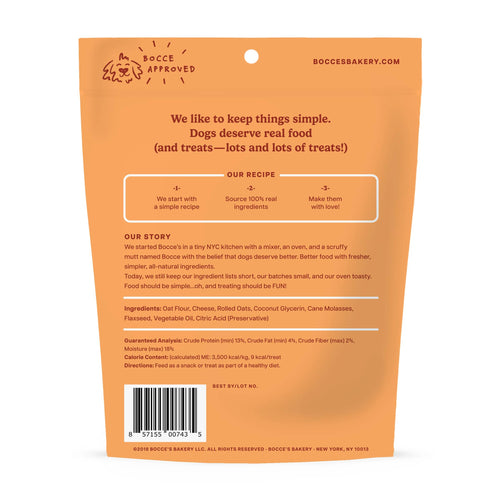 Bocce's Bakery Cheese Soft & Chewy Dog Treats 6oz Pet Palette Distribution