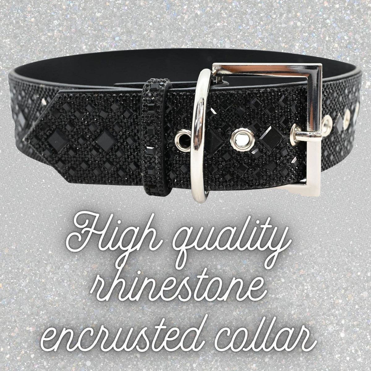 Black Rhinestone Dog Collar Dog Collar World